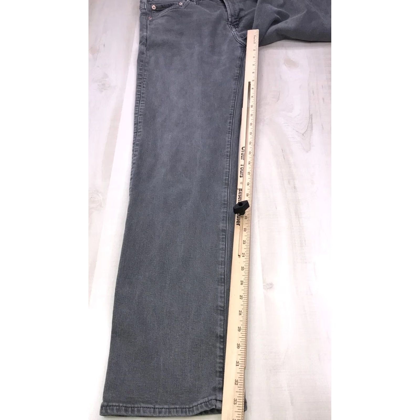 American Eagle Outfitters American Eagle Outfitters Jeans Mens 31x34 Easyflex Straight Gray Denim Cotton Blend Zip Closure Slim 90s 80s Punk Rock Grunge School Size US 31 - 6 Thumbnail