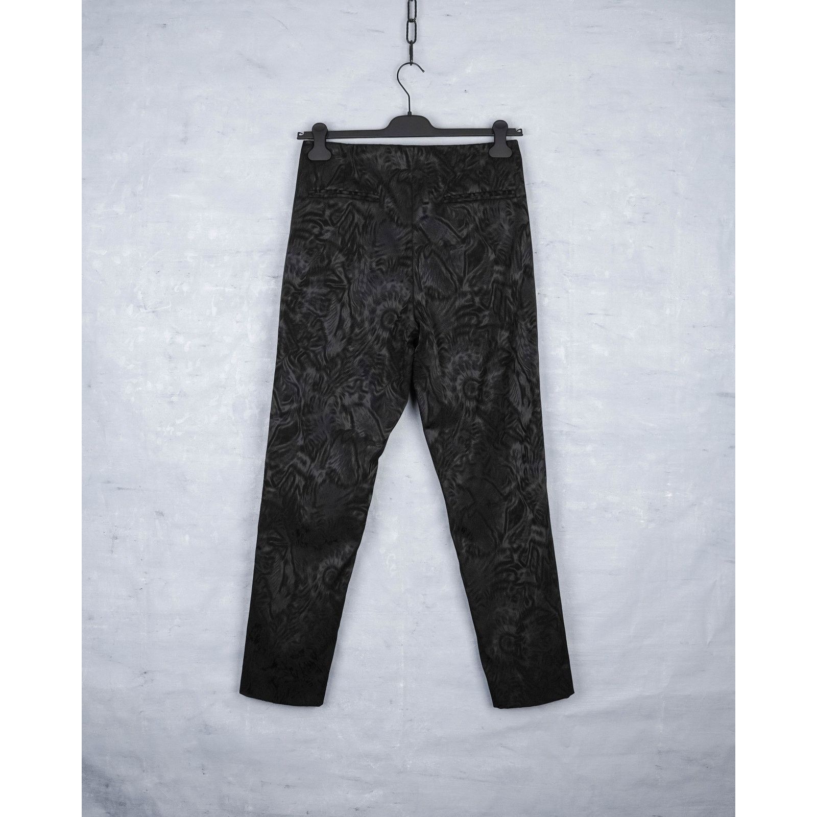 Dior Dior black patterned textured stylish women's trousers pants Size 32" / US 10 / IT 46 - 3 Thumbnail