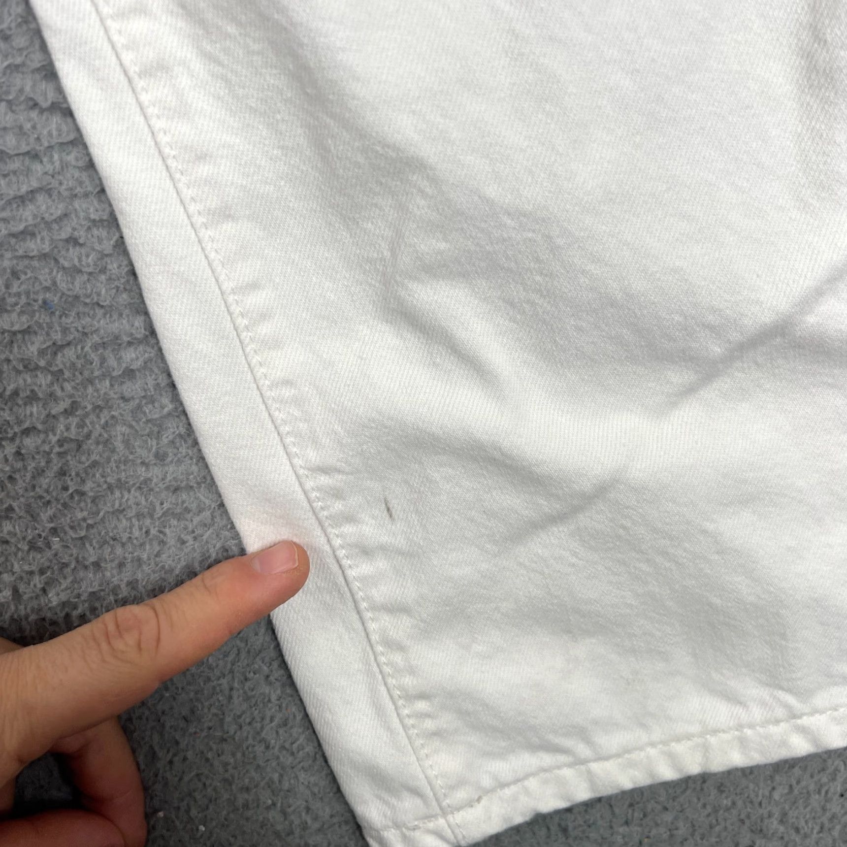 Levi's VINTAGE Levi's 501 Jeans Men 34 Regular White Denim Button Fly Straight 5-Pocket 90s USA Mens Size US 34 / EU 50 - 2 Thumbnail
