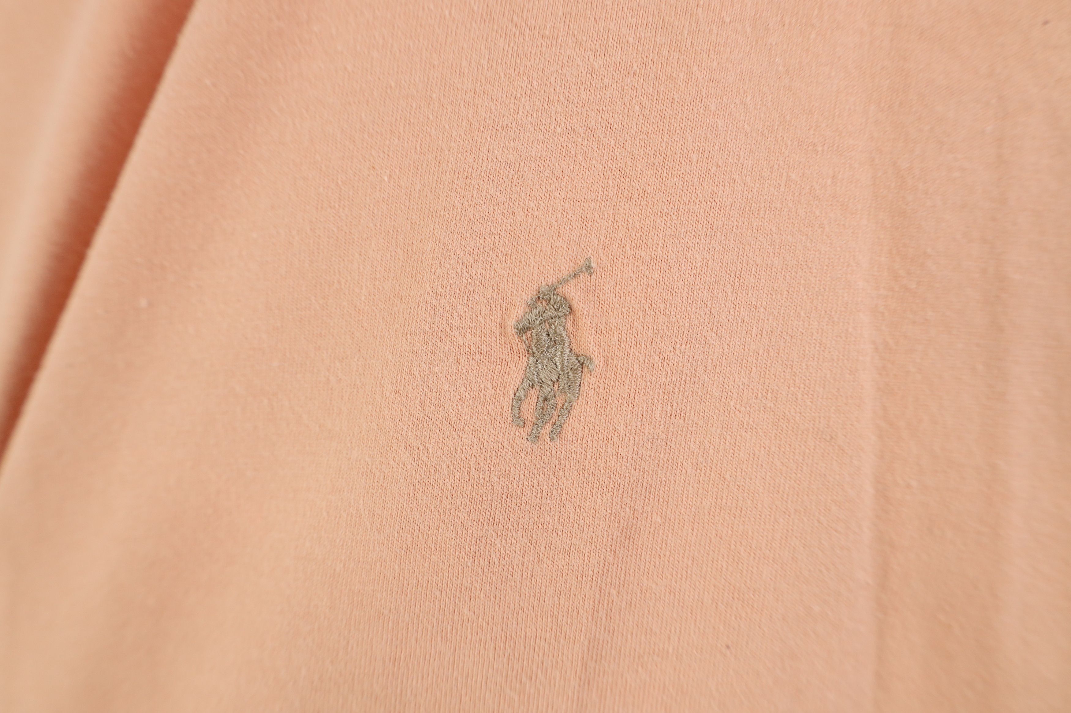Ralph Lauren Vintage 90s Ralph Lauren Short Sleeve T-Shirt Cotton Peach Size US XL / EU 56 / 4 - 4 Thumbnail
