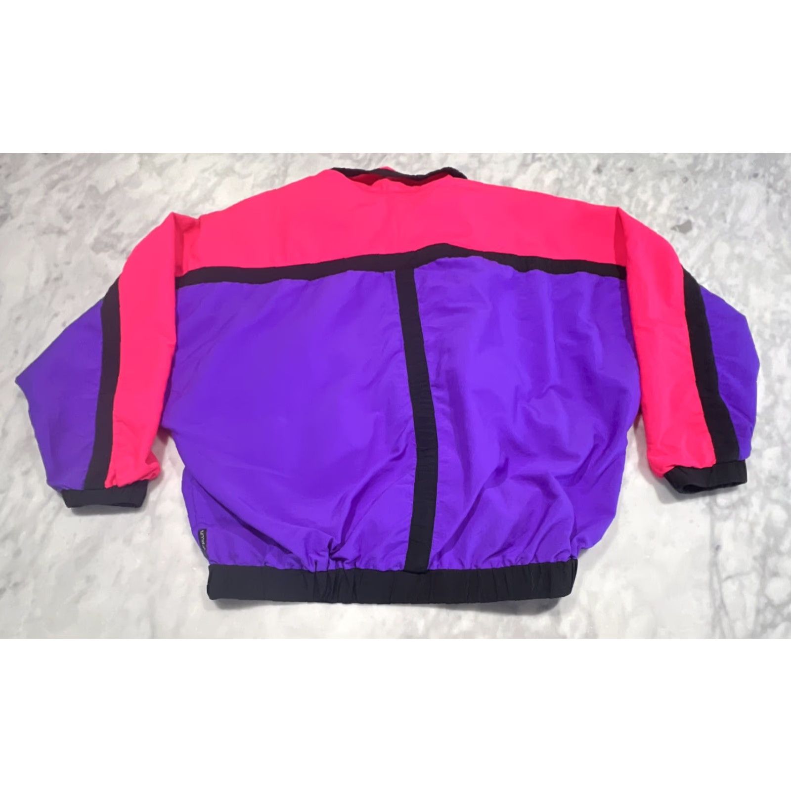Catalina VINTAGE Sporting Life By Catalina Windbreaker XS Men Pink Purple Black Zip USA Adults XS Sportswear/Beach 1980s Size US XS / EU 42 / 0 - 5 Thumbnail