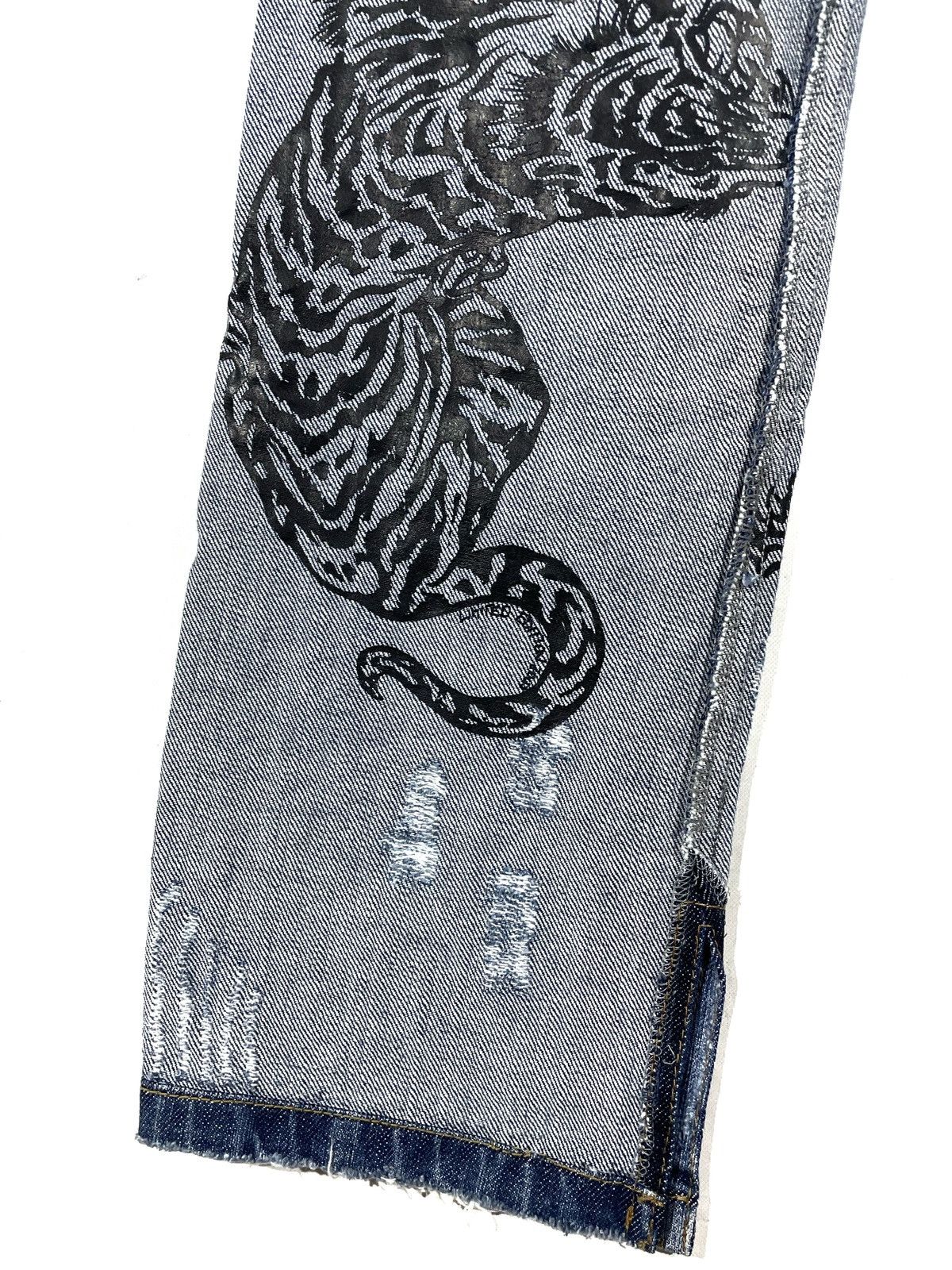 Philipp Plein Philipp Plein Women Y2K Blue Jeans Skull Stones Zip S-M Size 27" / US 4 / IT 40 - 16 Thumbnail