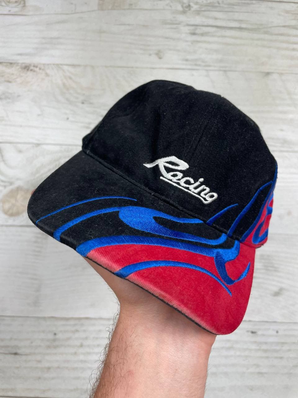 Vintage Vintage Racing Cap 90s F1 Nascar Size ONE SIZE - 6 Thumbnail