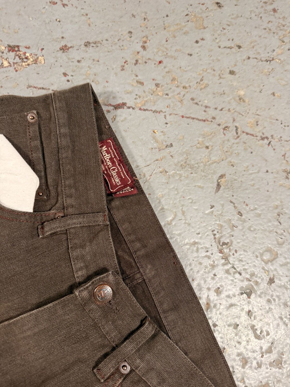 Marlboro Classics Crazy Vintage Malboro Classic Mocha Brown Pants Size US 33 - 5 Thumbnail