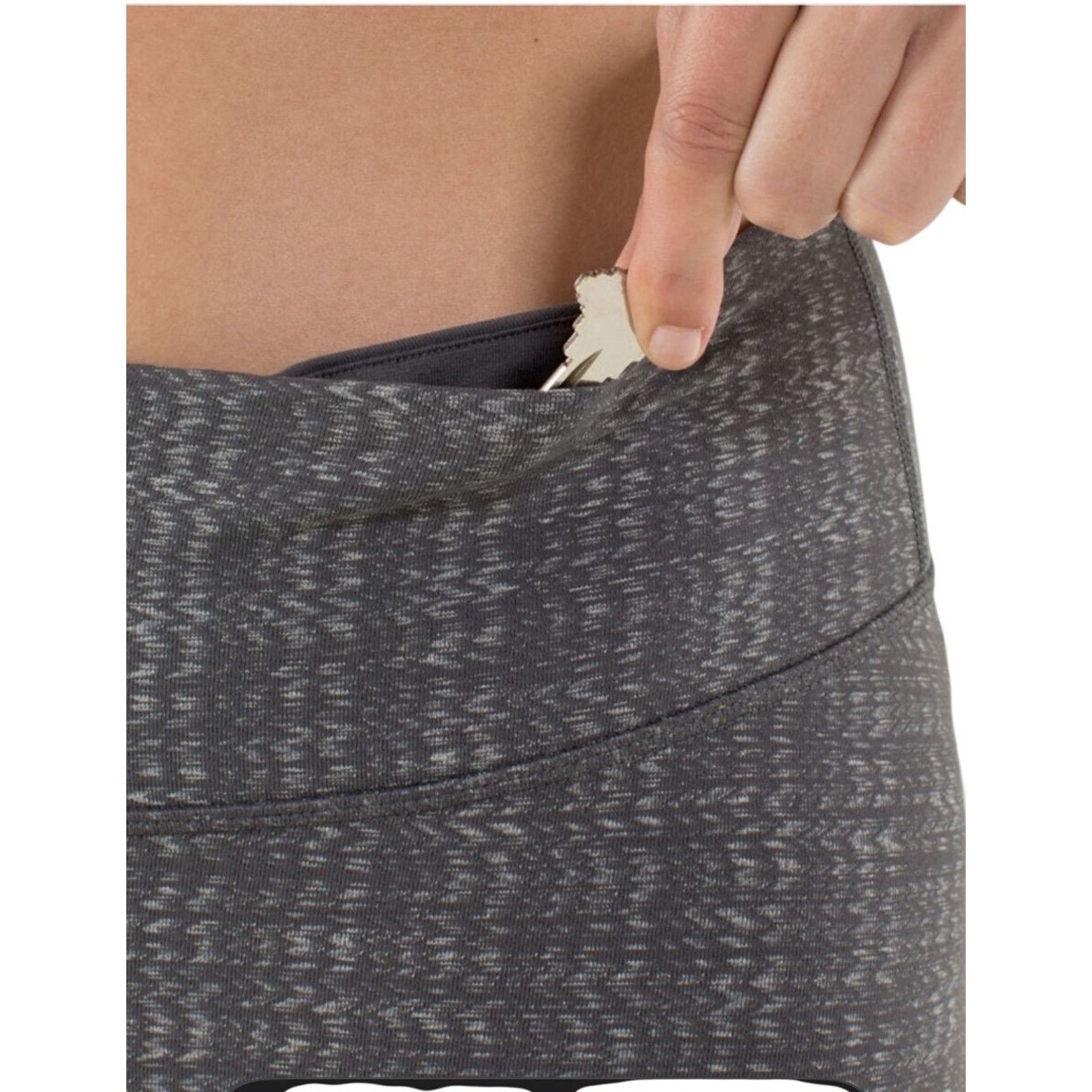 Lululemon Lululemon Wunder Under Crop Yoga Leggings Gray Ziggy Wee 4 Size 27" / US 4 / IT 40 - 8 Thumbnail