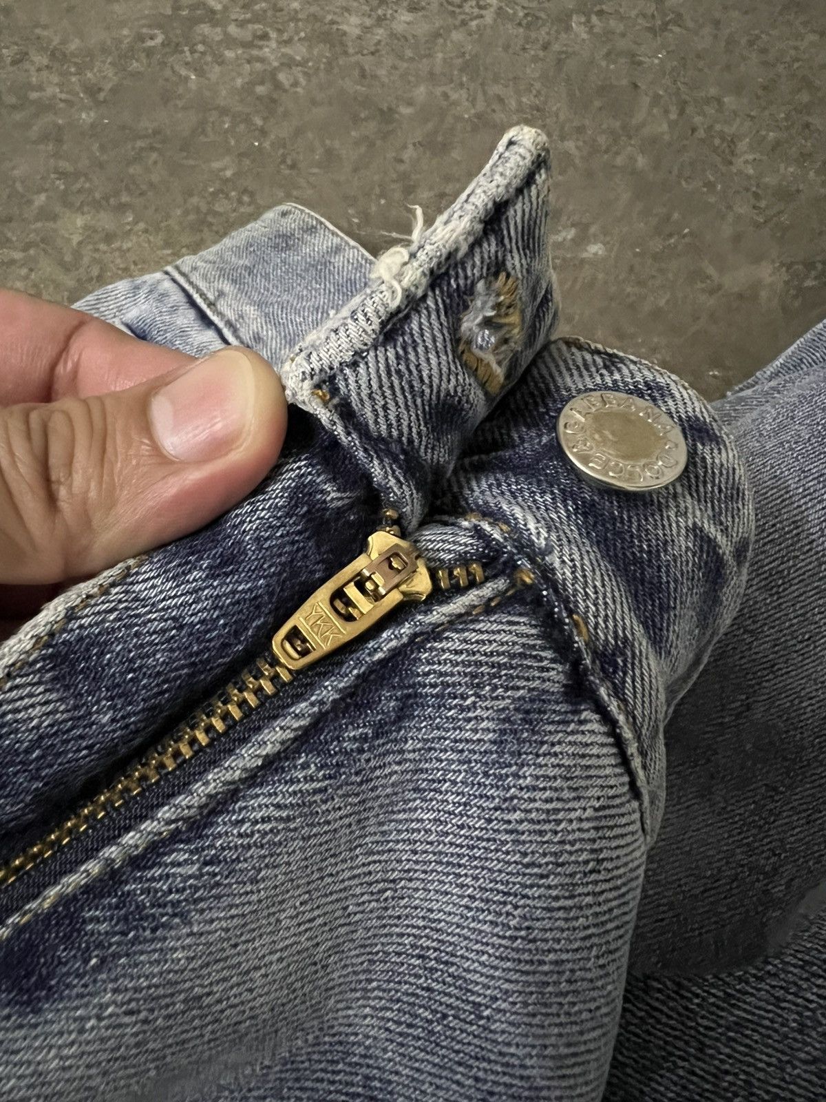 Dolce & Gabbana 💥Dolce & Gabbana Vintage Distress Y2K Jean Size 29" - 14 Thumbnail