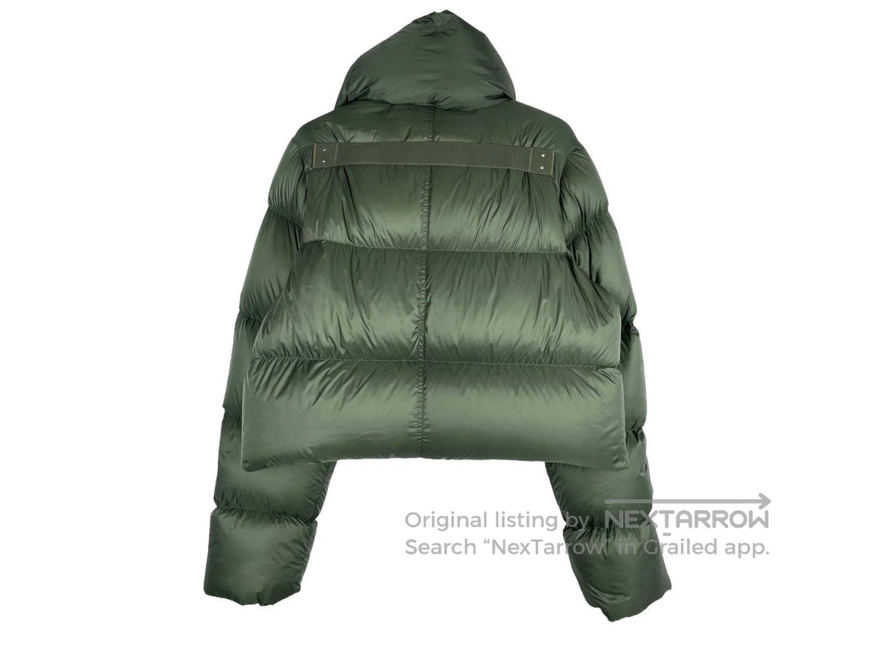 Rick Owens RICK OWENS Green Scarf Silhouette Puffer Jacket Size US XS / EU 42 / 0 - 2 Thumbnail