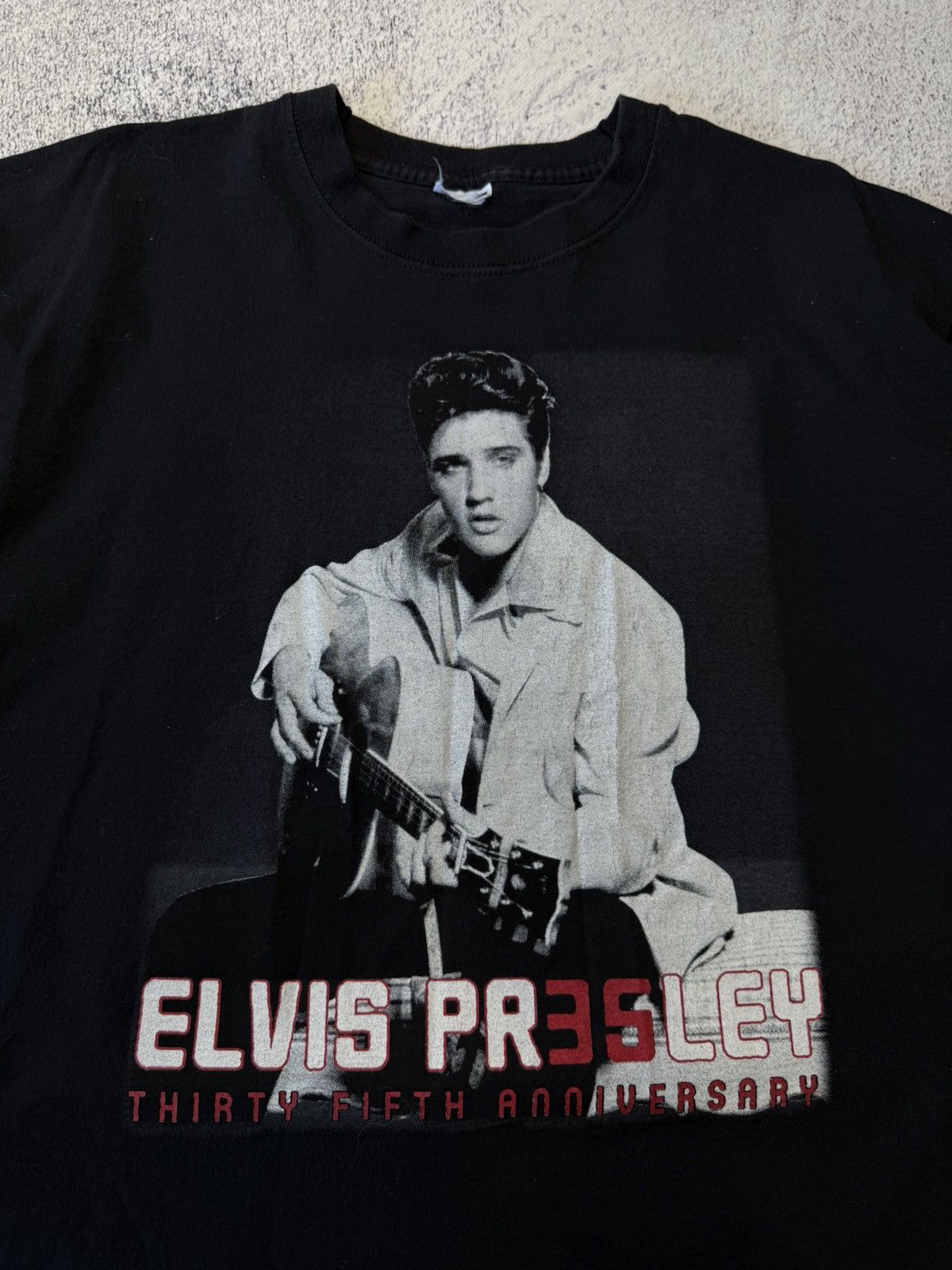 Vintage Vintage 1990 Official Elvis Presley T-shirt Size US XL / EU 56 / 4 - 5 Thumbnail