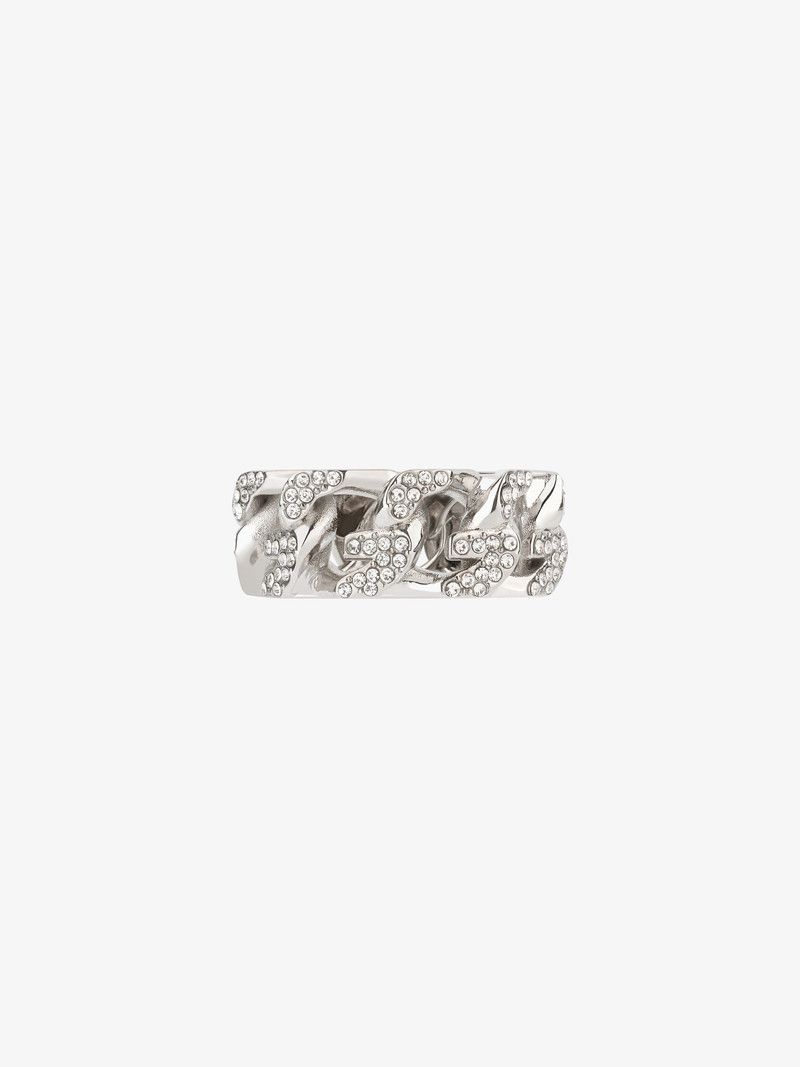 Givenchy o1n1vont0326 Size:54/G Chain Ring in Silver Size ONE SIZE - 3 Thumbnail