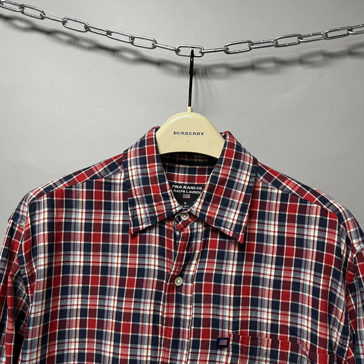 Ralph Lauren Ralph Lauren Polo Jeans Co. Vintage Plaid Flannel Shirt y2k Size US M / EU 48-50 / 2 - 2 Thumbnail