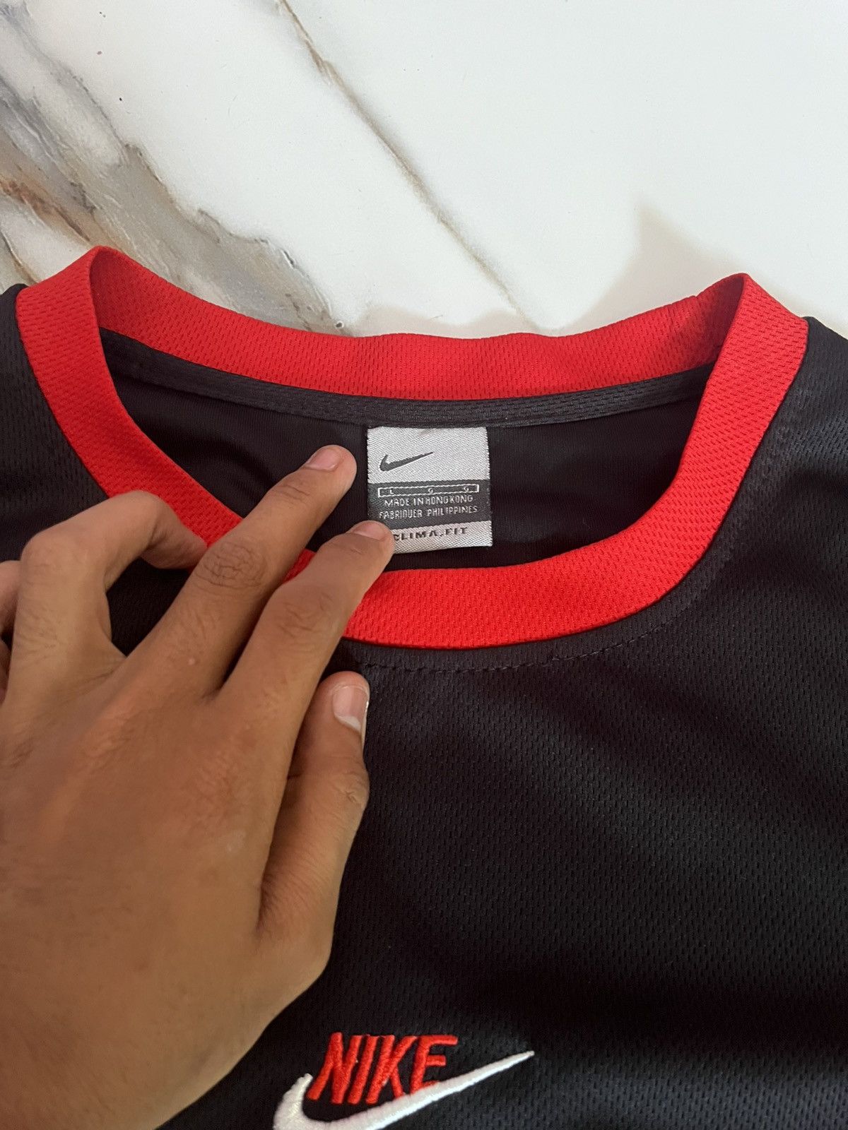 Nike Nike Vintage Clima Fit Center Logo Jersey Size US L / EU 52-54 / 3 - 2 Thumbnail