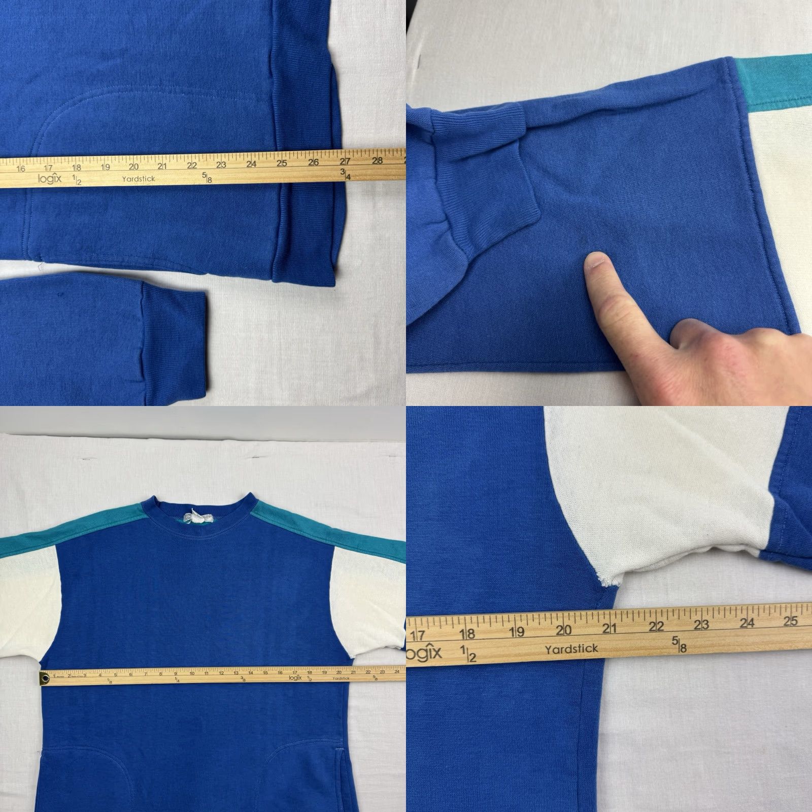 Dunlop VINTAGE Dunlop Sweatshirt Adult XL Blue Pockets Pullover Crewneck 80s Mens Size US XL / EU 56 / 4 - 8 Thumbnail