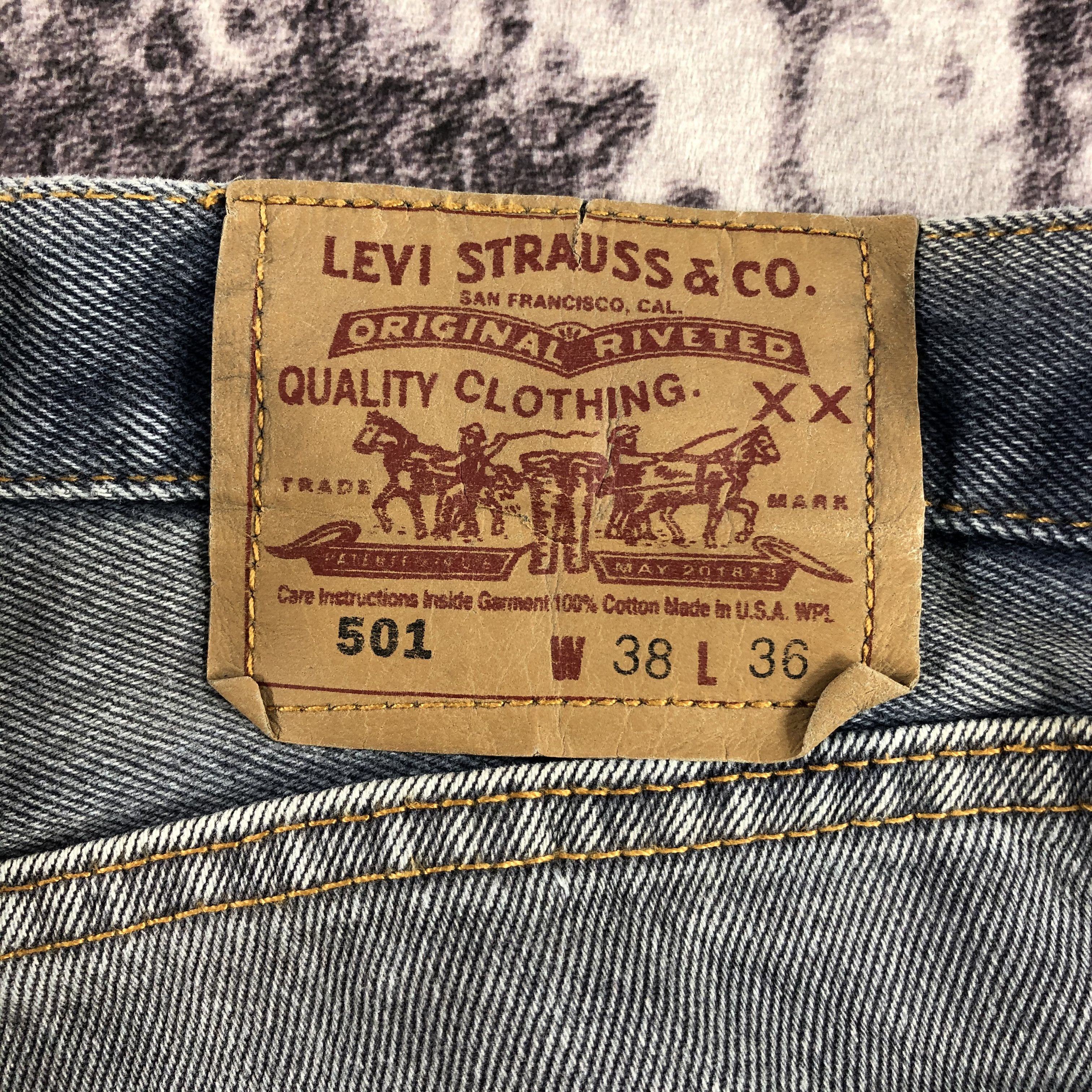 Levi's Vintage 90s Levis 501 Jeans-JM3066 Size US 37 - 7 Thumbnail
