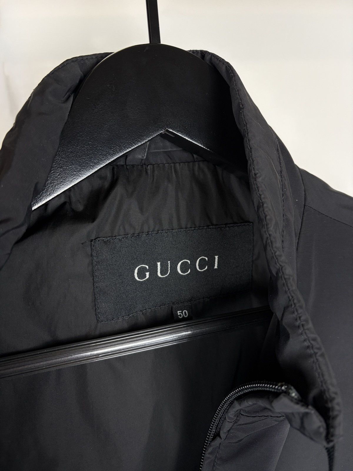 Gucci Gucci Tom Ford Vintage Padded Nylon Bomber Jacket Black Size US M / EU 48-50 / 2 - 7 Thumbnail