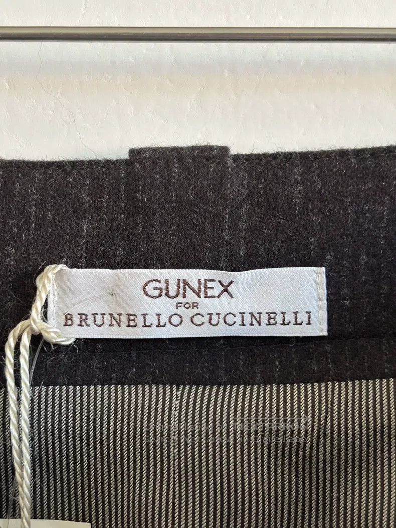 Brunello Cucinelli Brunello Cucinelli Wool striped fabric skirt Size 26" / US 2 / IT 38 - 3 Thumbnail