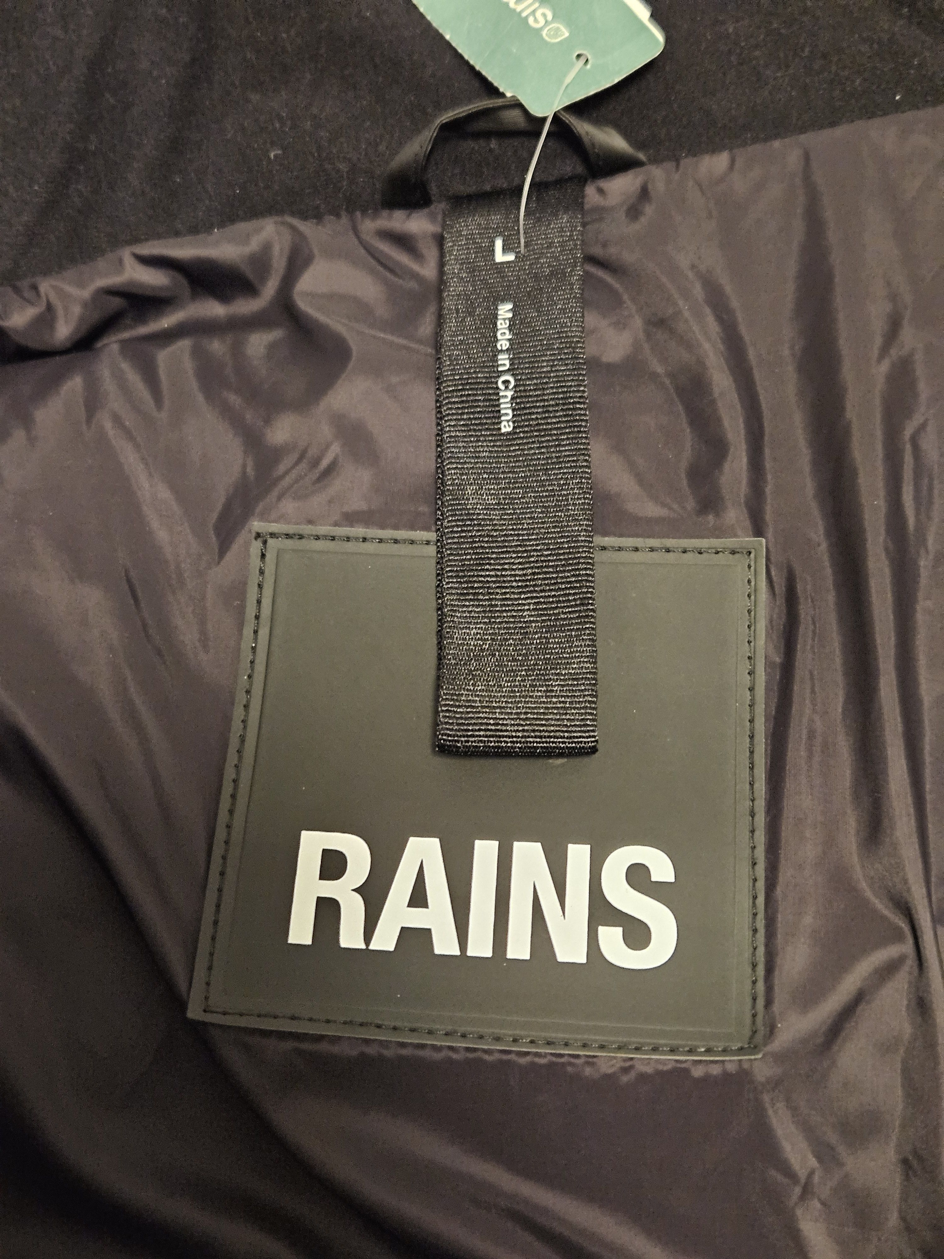 Rains Black Bator Puffer Jacket Size US L / EU 52-54 / 3 - 6 Thumbnail
