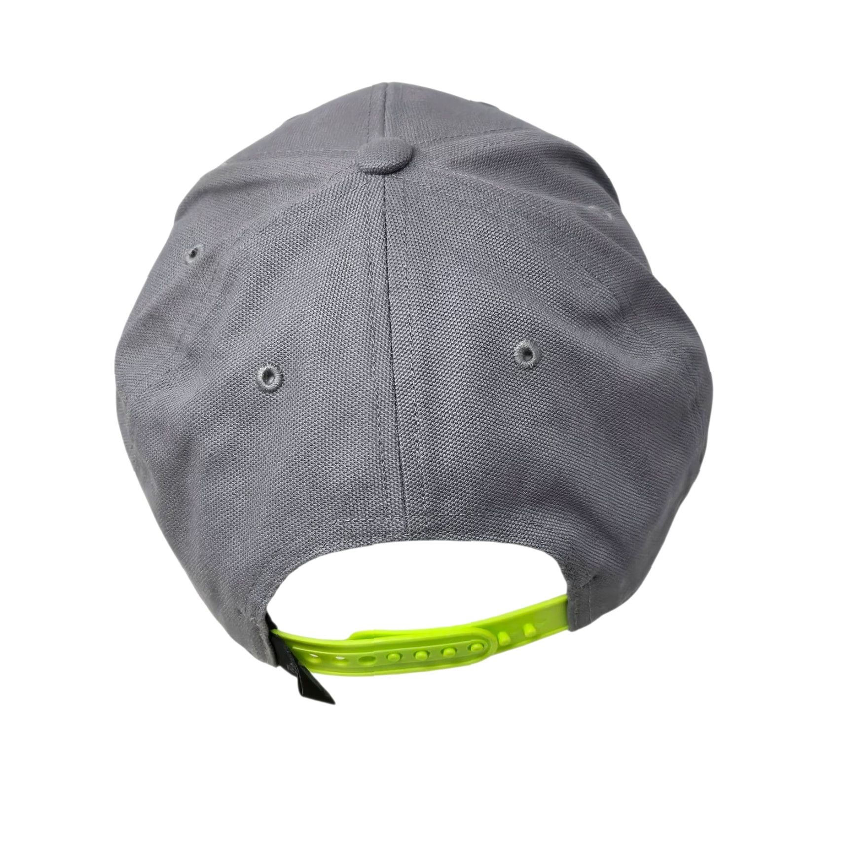 Reebok Reebok Adjustable Hat Gray Lime Green OSFA One Size Men's Baseball Cap New Embroidered Triangle Classic Outdoor Sports Metal Size ONE SIZE - 4 Thumbnail