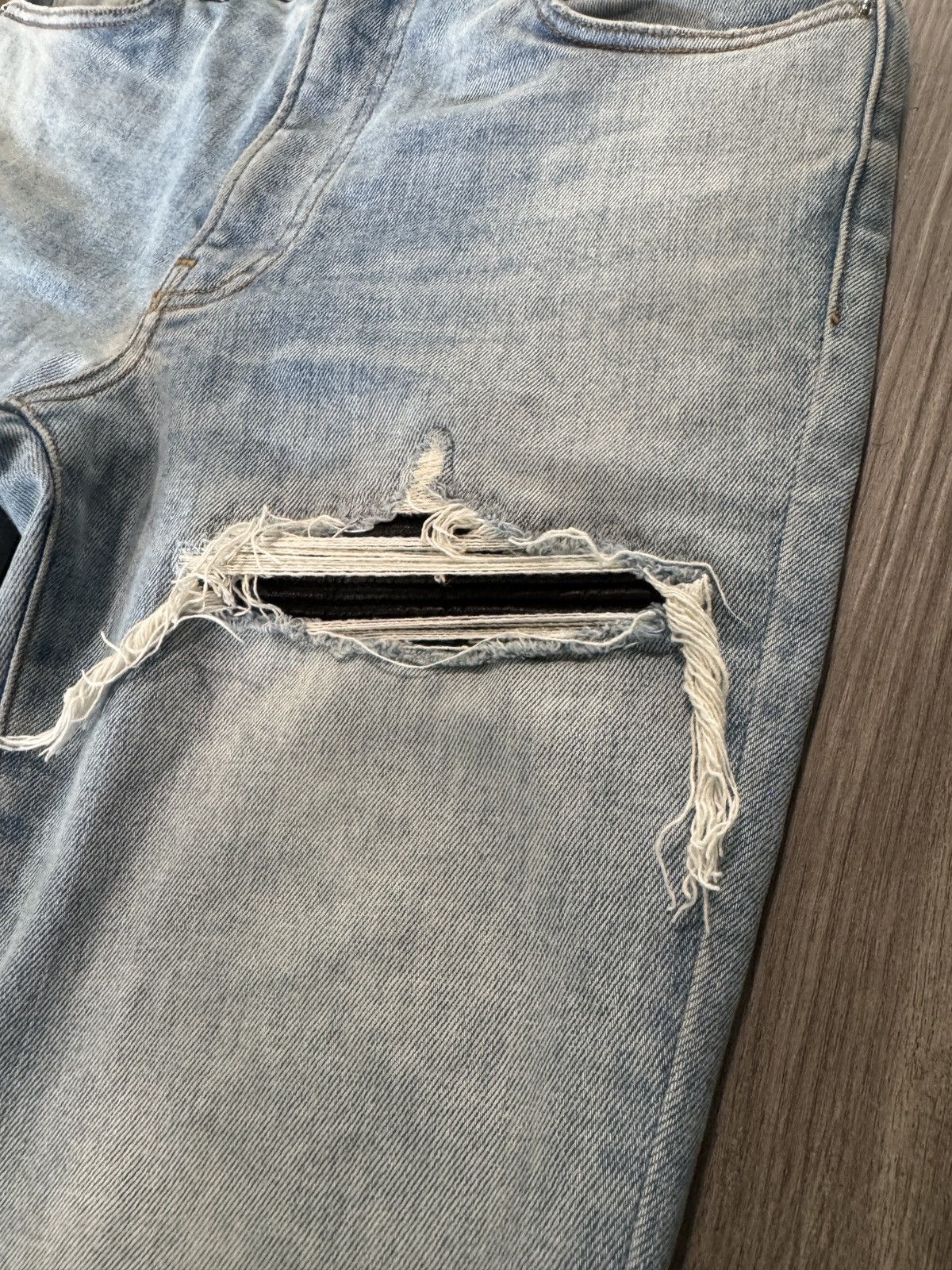 Amiri Amiri MX1 Skinny Blue Black Patch Size US 26 / EU 42 - 6 Thumbnail