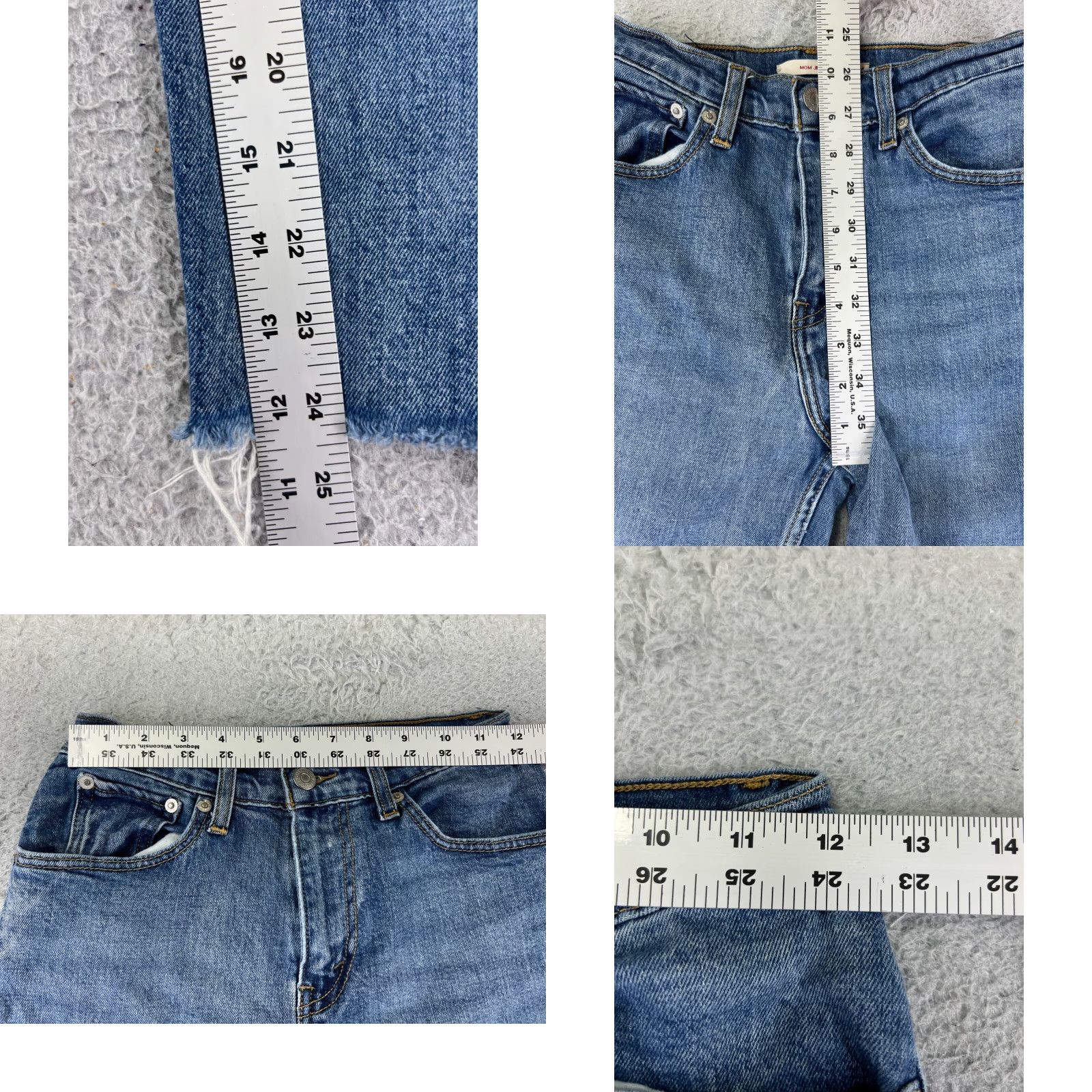 Levi's VINTAGE Levi's Jeans Woman 24 Blue Denim Big E Mom Jean Tapered Zip Fly 22x24 Size 42" / US 20 - 9 Thumbnail