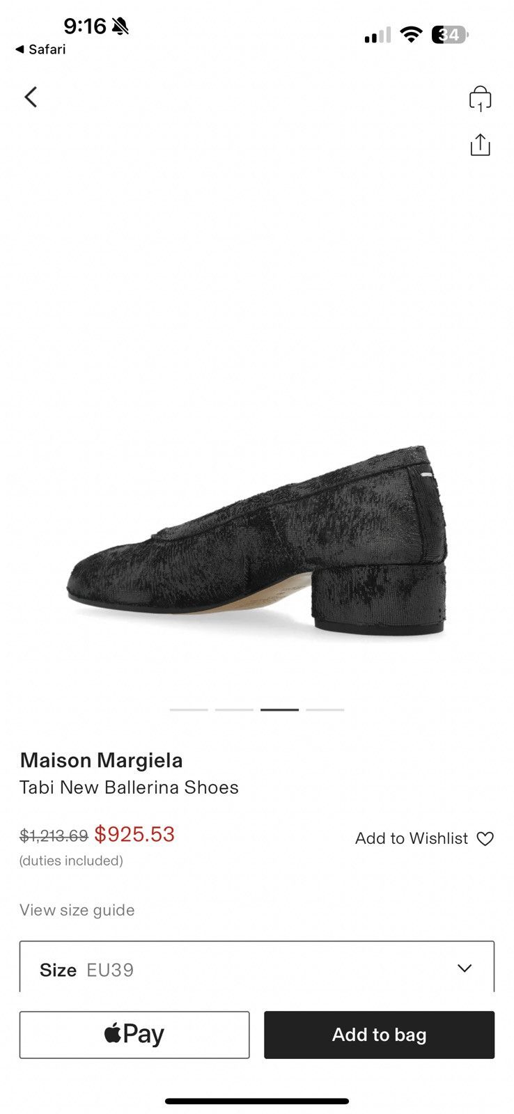 Maison Margiela 2025 Margiela Tabi New Ballerina Shoes Size US 9 / IT 39 - 1 Thumbnail