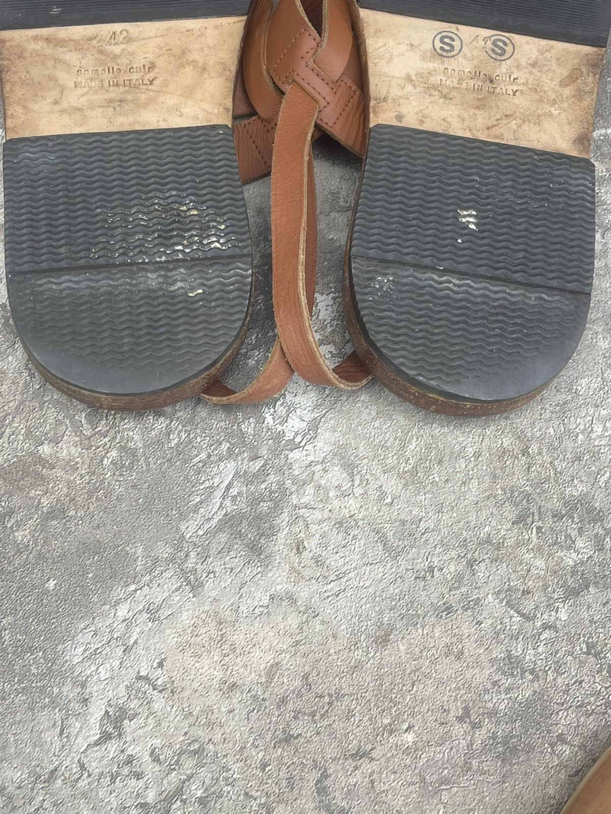 Hermes 🟤 Brown strappy sandals Size US 9 / EU 42 - 9 Thumbnail