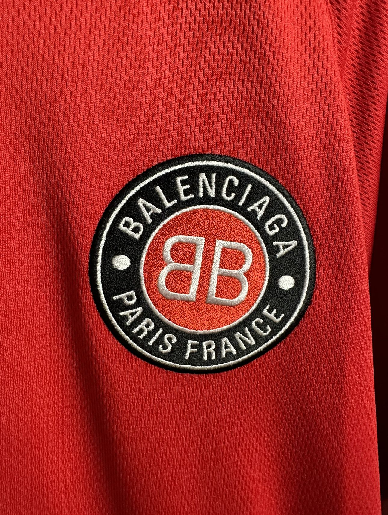 Balenciaga Balenciaga Red Soccer Jersey Size US S / EU 44-46 / 1 - 5 Thumbnail