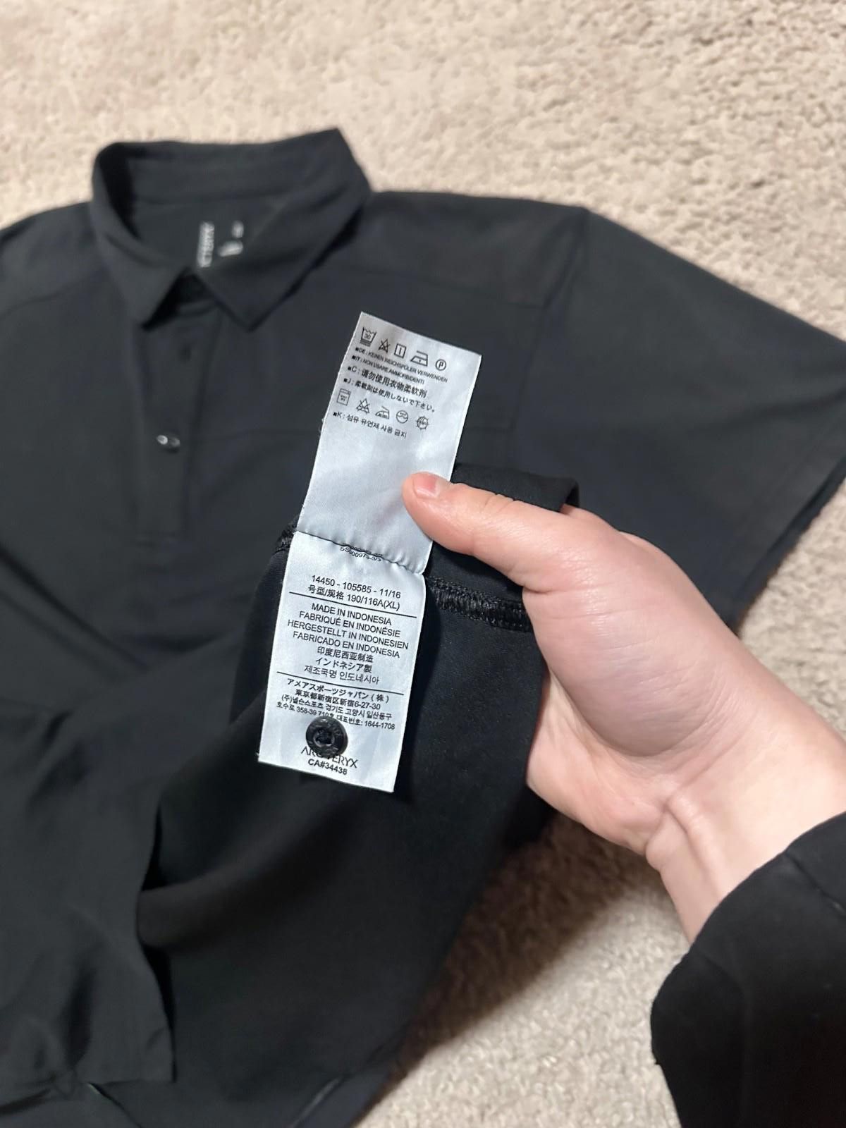 Arc'teryx Arc'teryx Captive Polo Shirt Mens XLarge Faded Black Hiking Size US XL / EU 56 / 4 - 9 Thumbnail