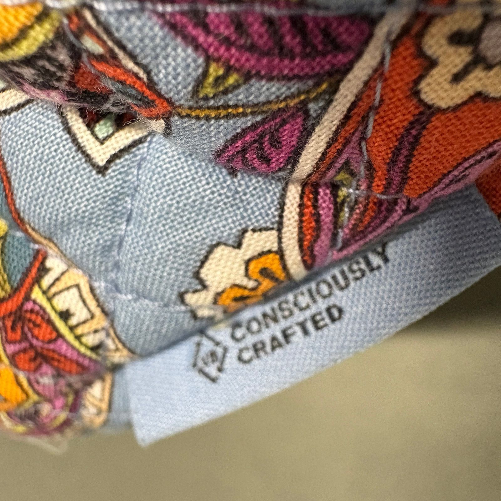 Vera Bradley VERA BRADLEY Glenna Satchel Provence Paisley in Cotton Blue Size ONE SIZE - 8 Thumbnail