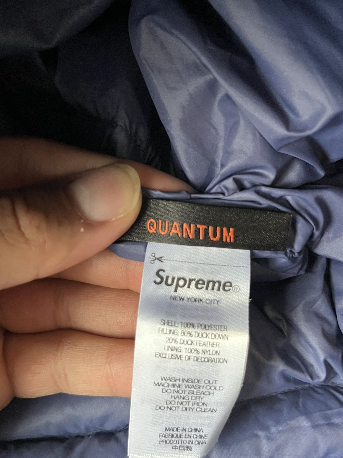 Supreme USED SUPREME MICRO DOWN SET PUFFER AND PANTS “NAVY” SIZE L&M Size US L / EU 52-54 / 3 - 15 Thumbnail