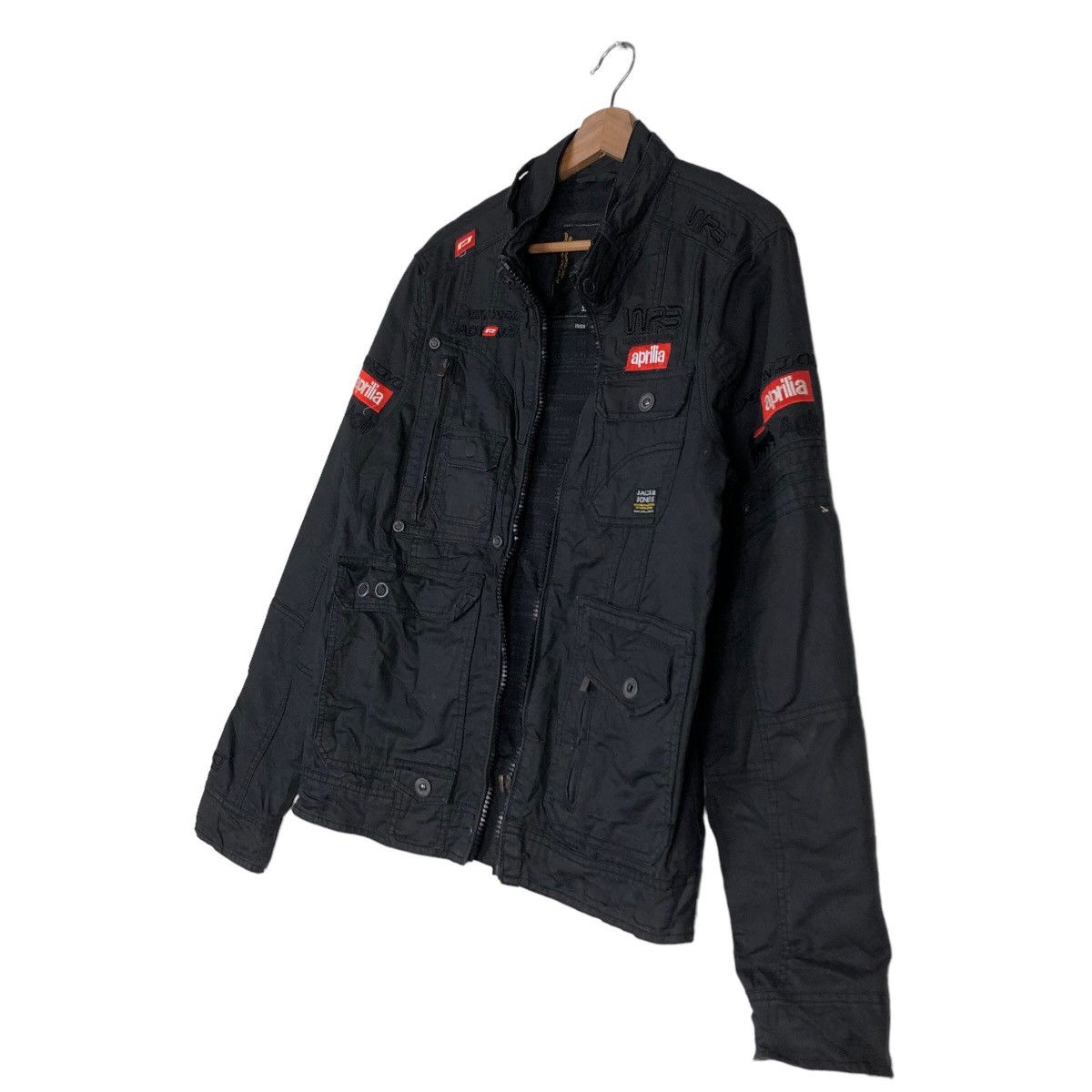 Sports Specialties 🔥Vtg Biker Racing Leather Jacket Jack & Jones Aprilia Japan Size US M / EU 48-50 / 2 - 2 Thumbnail