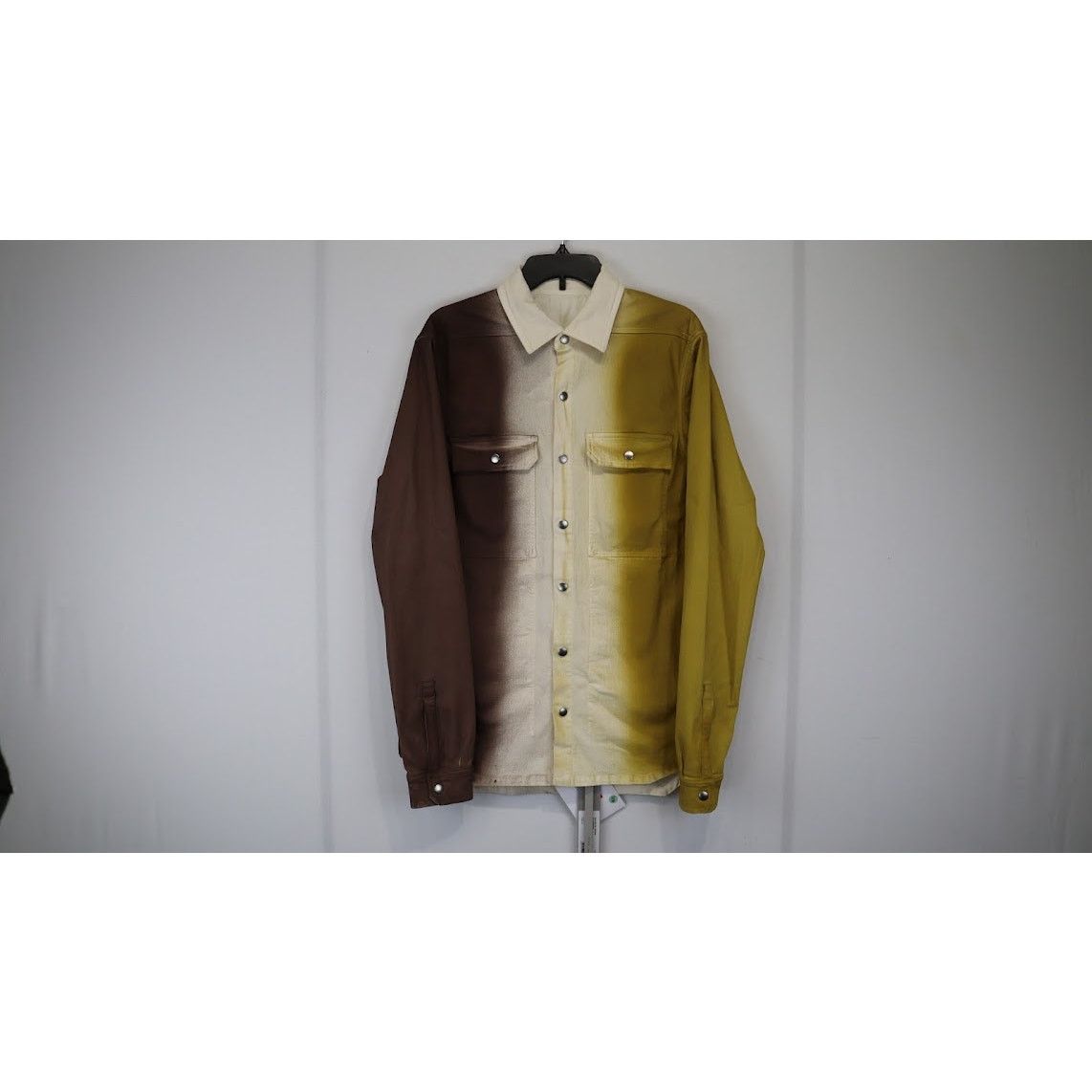Rick Owens o1rshd1 Outershirt in Oxblood/Natural/Sulphate Size US M / EU 48-50 / 2 - 1 Thumbnail