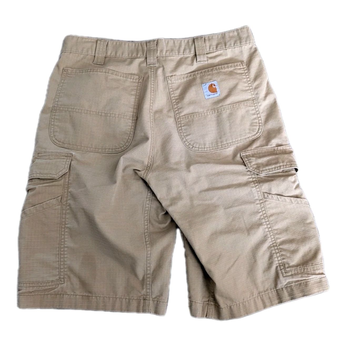 Carhartt Carhartt Cargo Shorts Men's 32 x 11 Relaxed Fit Ripstop Canvas Beige Cargo Pocket Shorts Mens Size US 32 / EU 48 - 2 Thumbnail