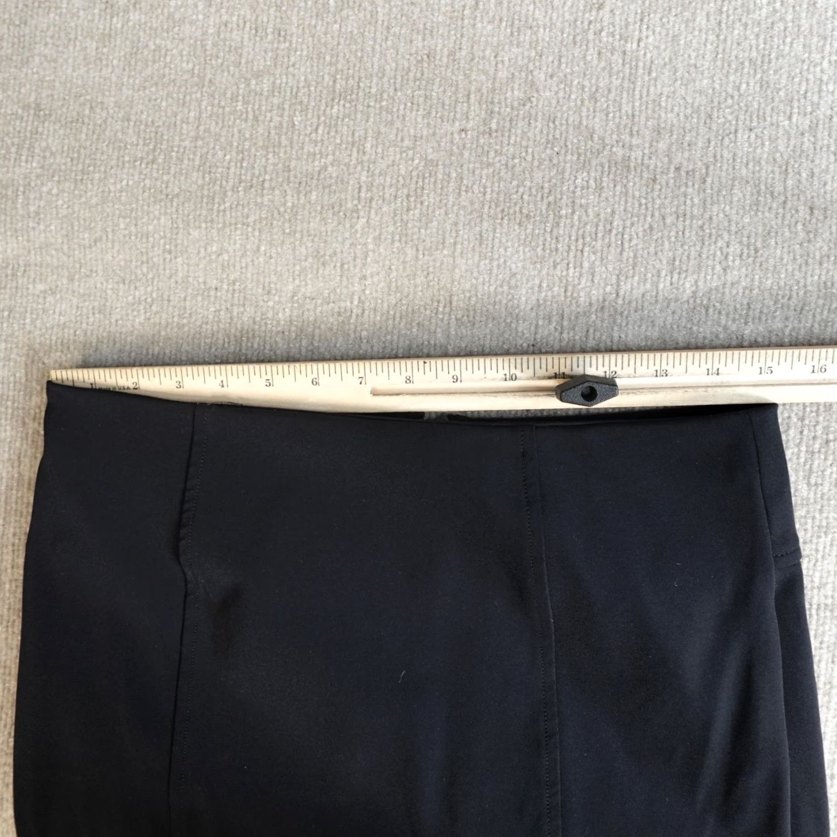 Veronica Beard VERONICA BEARD Skirt Womens 10 Black Solid Pencil Pull On Midi Size 32" / US 10 / IT 46 - 6 Thumbnail