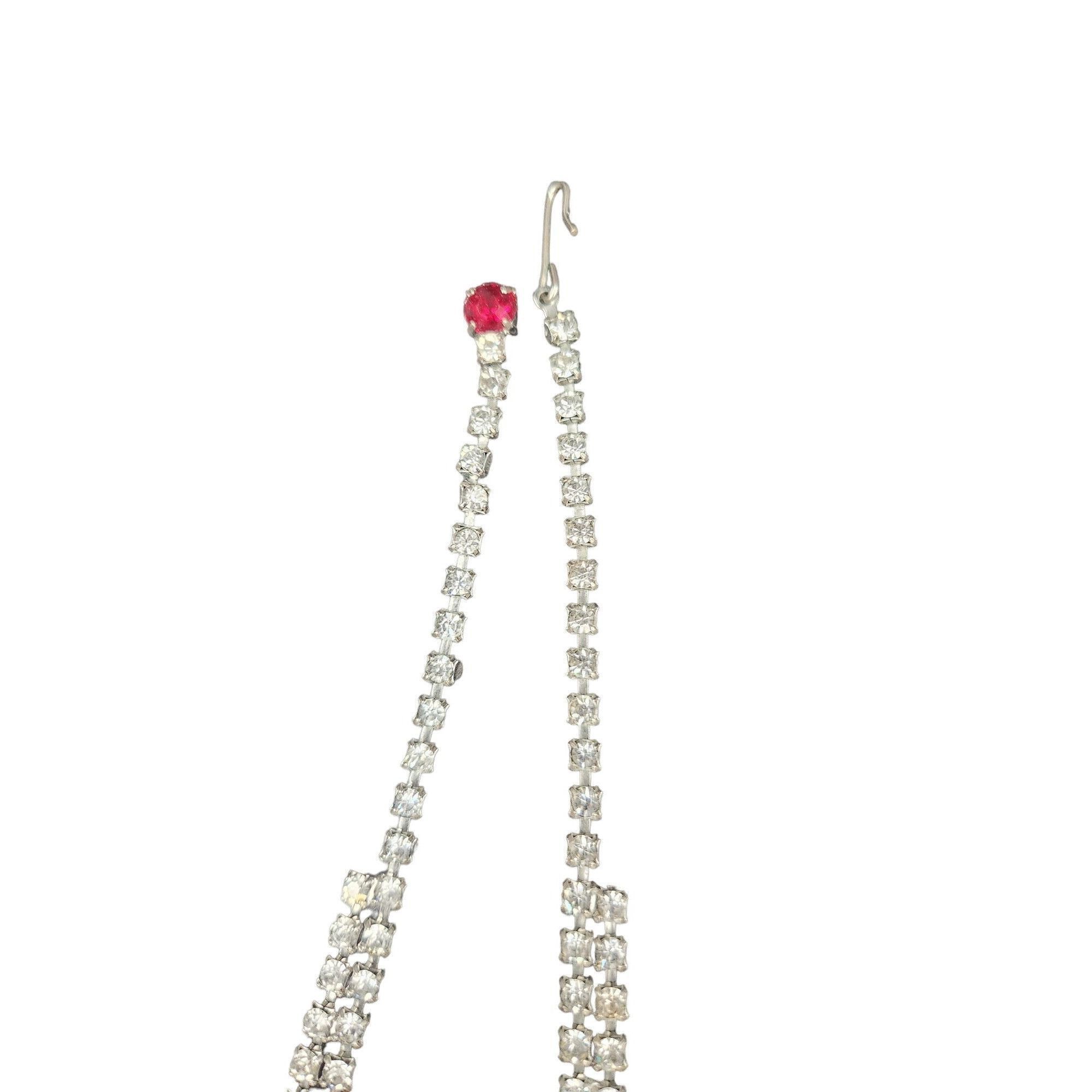 Other Red Rhinestone & Crystal choker adjustable necklace. Size ONE SIZE - 5 Thumbnail