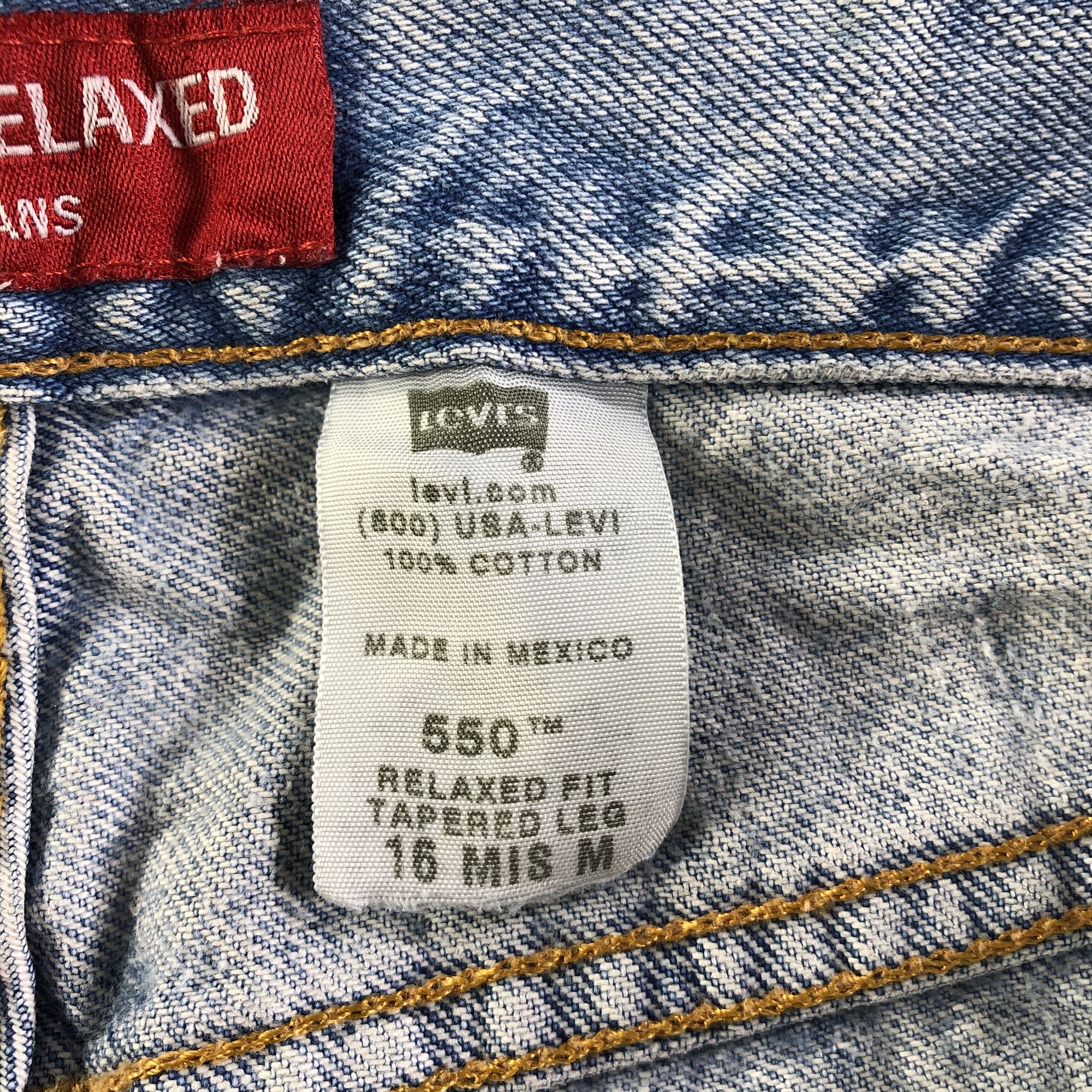 Levi's Vintage Light Wash Levis 550 Jeans-J4156 Size US 34 / EU 50 - 12 Thumbnail