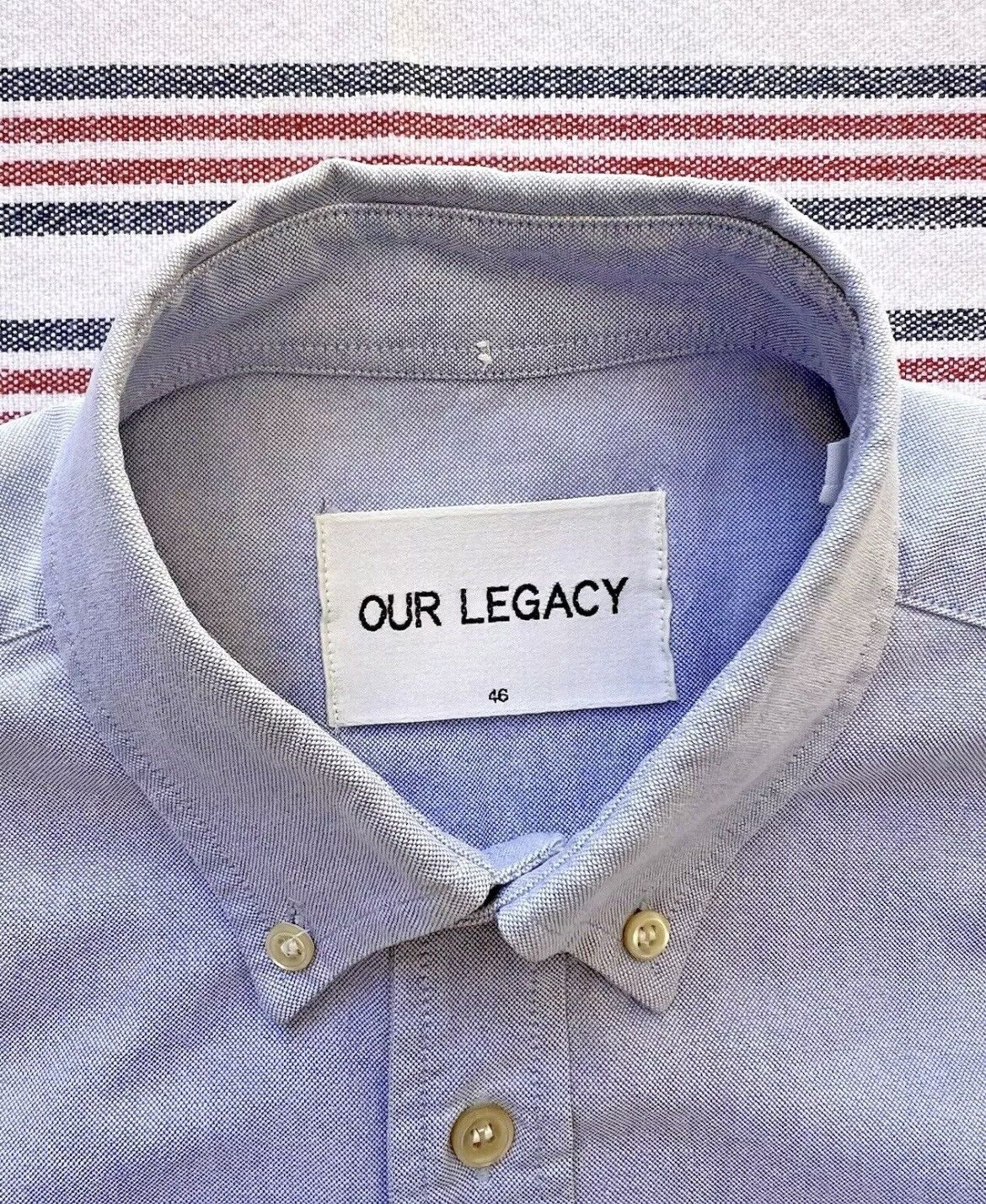 Our Legacy OUR LEGACY Oxford Men’s Button Down Shirt Size US S / EU 44-46 / 1 - 2 Thumbnail