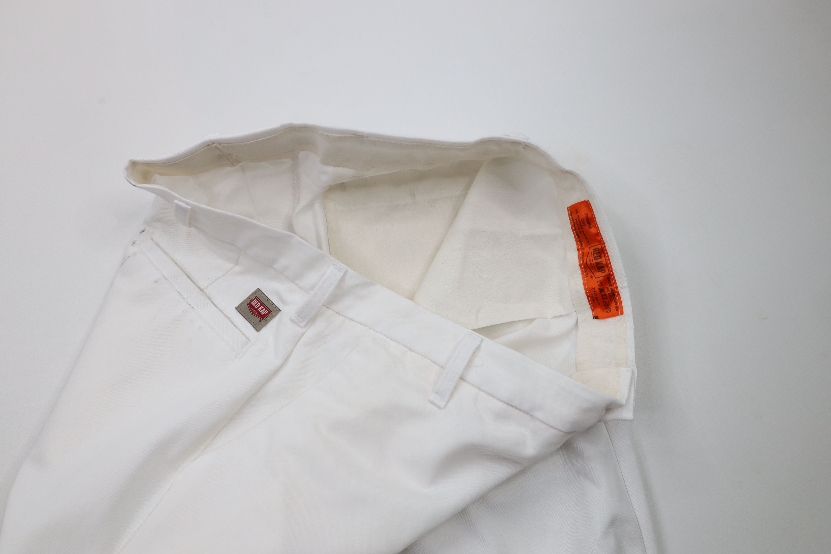 Vintage Vintage 90s Streetwear Wide Leg Mechanic Painter Pants White Size US 38 / EU 54 - 9 Thumbnail