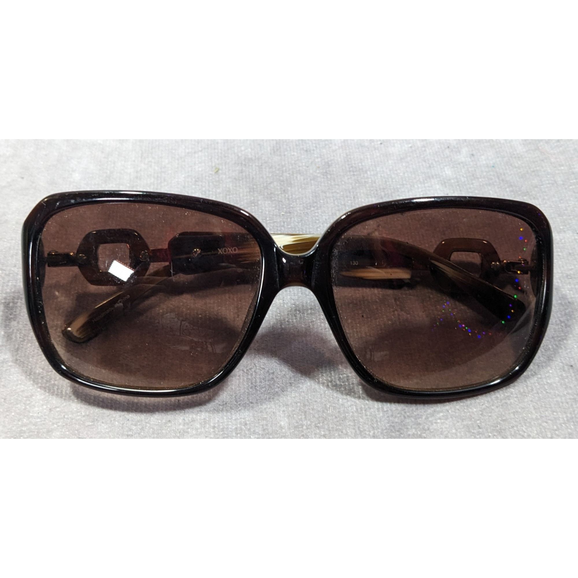 XOXO XOXO Retro Y2K Style Brown And Gold Sunglasses Model X2325 Size ONE SIZE - 2 Thumbnail