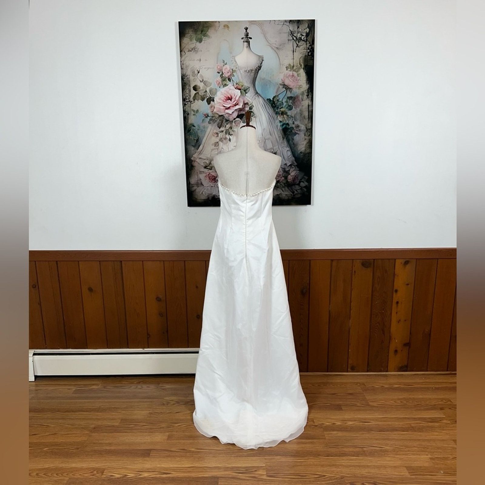 Vintage Beautiful Vintage 90s Destiny Chiffon Wedding Gown! Size XXL / US 16-18 / IT 52-54 - 6 Thumbnail