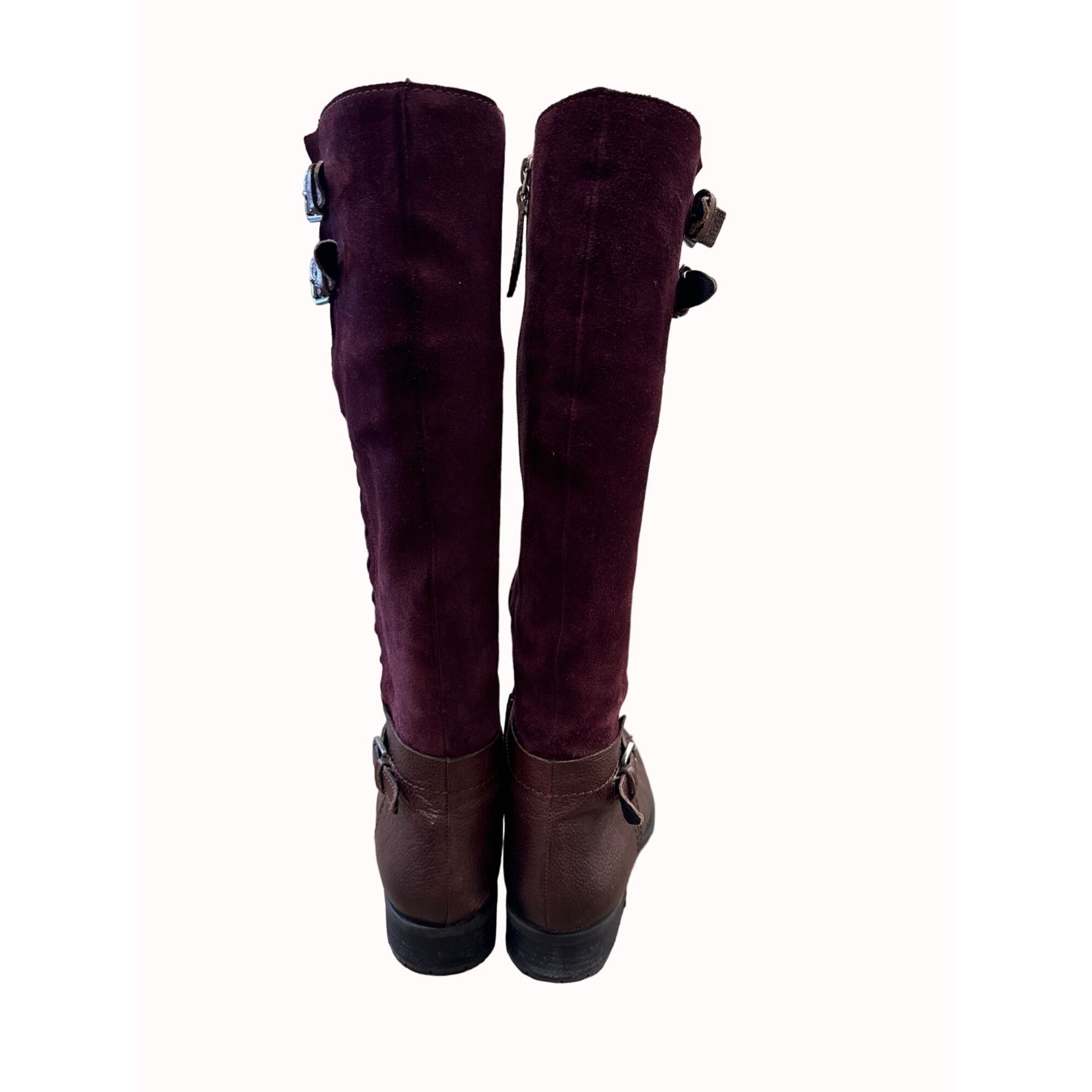 Franco Sarto Franco Sarto L Pacer womens red leather brown riding boots s Size US 7 / IT 37 - 6 Thumbnail