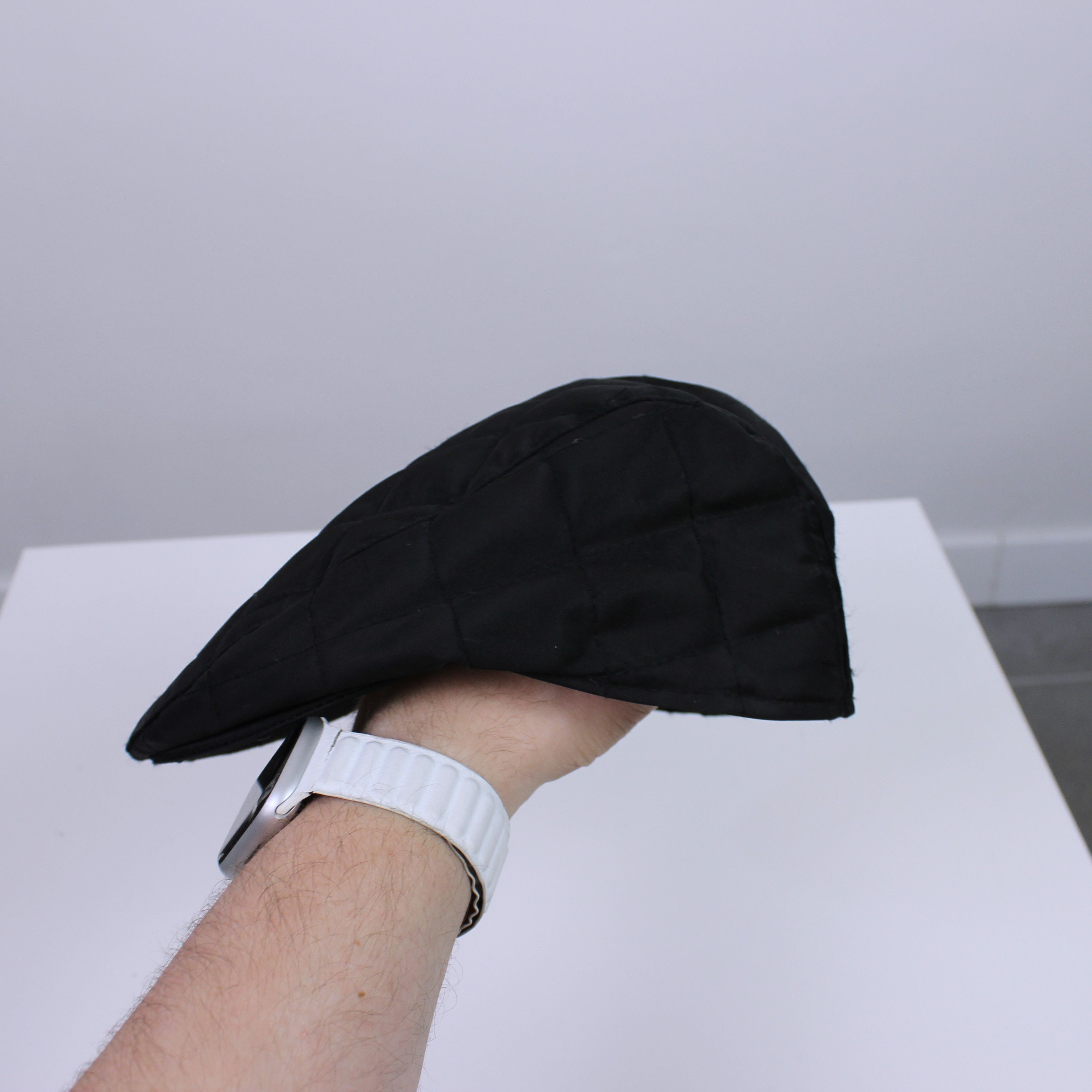 Burberry BURBERRY Black Nova nylon Flat Cap Newsboy Hat S England Size ONE SIZE - 5 Thumbnail
