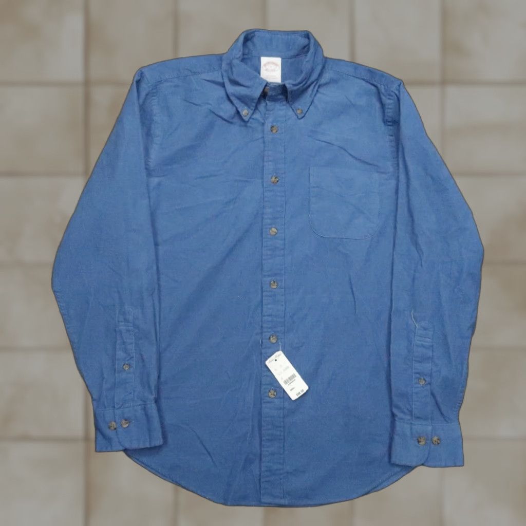 Brooks Brothers Brooks Brothers Shirt Men Small Blue Corduroy Long Sleeve Button Down NWT Size US S / EU 44-46 / 1 - 1 Thumbnail