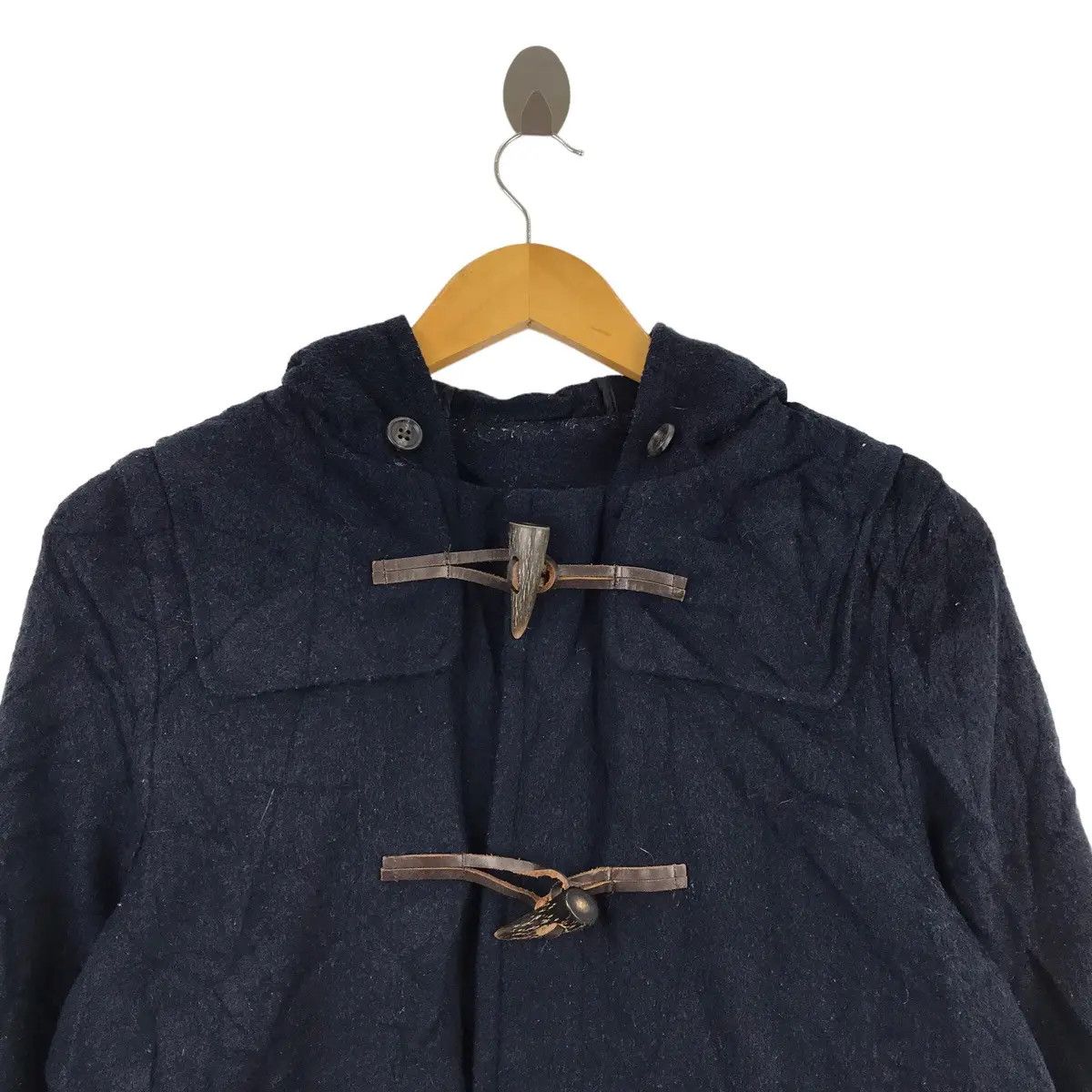 Beams Plus Vtg BEAMS LIGHT PLUS Japan Designer Minimalist Duffel Coat Size US M / EU 48-50 / 2 - 2 Thumbnail