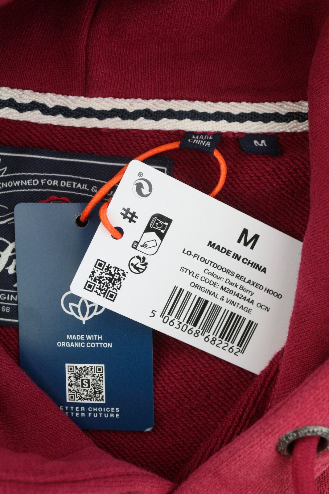 Superdry LO-FI OUTDOORS M Red Faded Kangaroo Hoodie 87134 Size US M / EU 48-50 / 2 - 6 Thumbnail