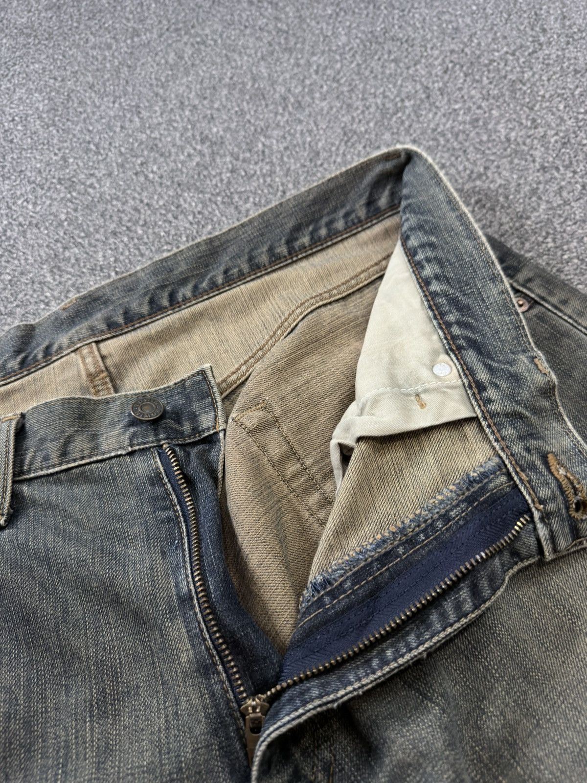Kapital Vintage 90s Baggy Black Faded Rusty Edwin 503 Denim Jeans Size US 36 / EU 52 - 16 Thumbnail