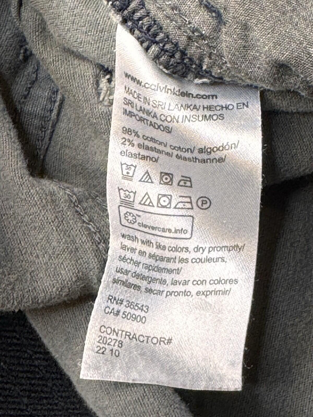 Calvin Klein Calvin Klein Skinny Infinite Flex Waist Gray Casual Pant 754 Size US 34 / EU 50 - 7 Thumbnail