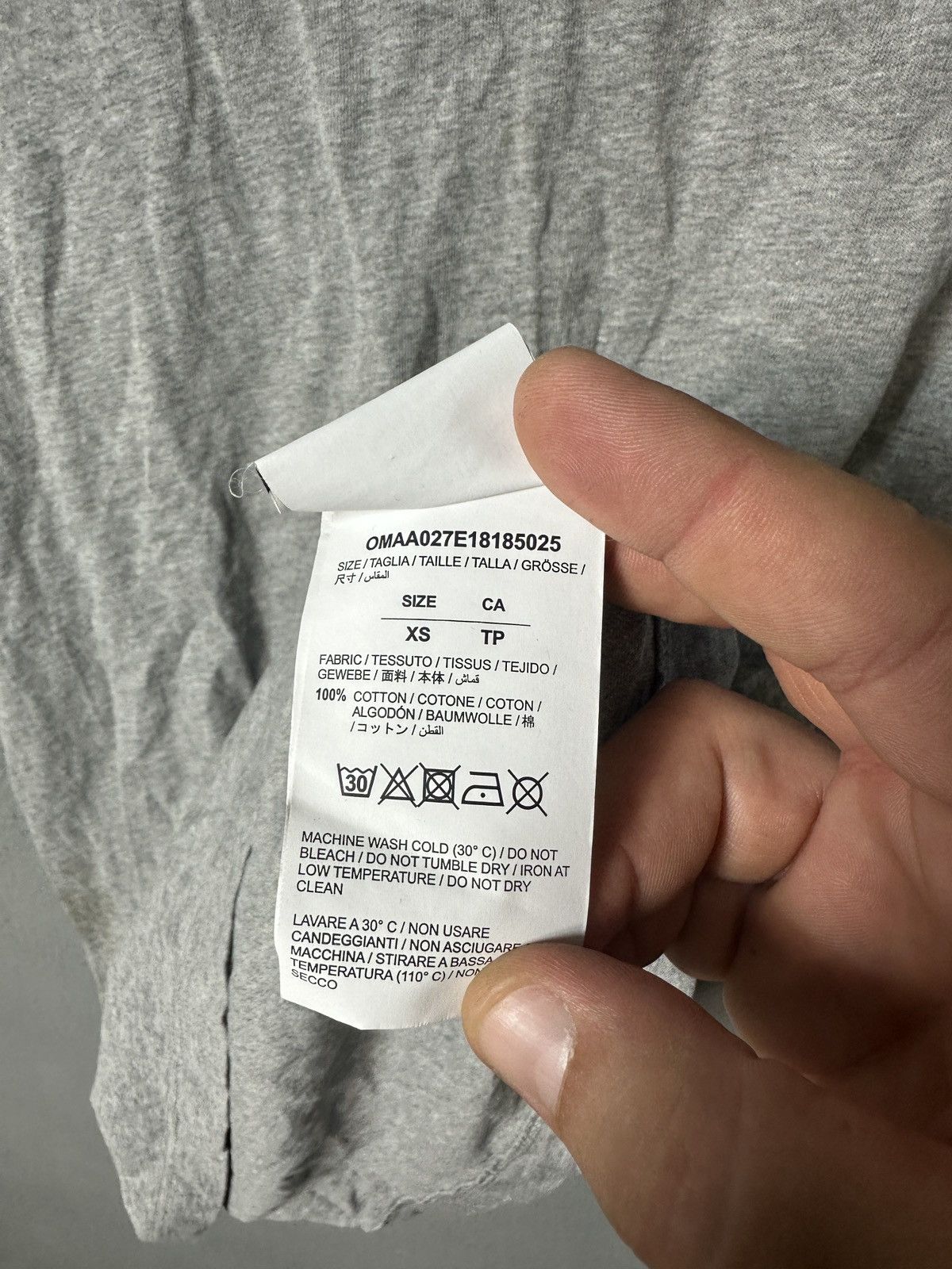 Off-White Off White Grey T-Shirt Size US XS / EU 42 / 0 - 11 Thumbnail