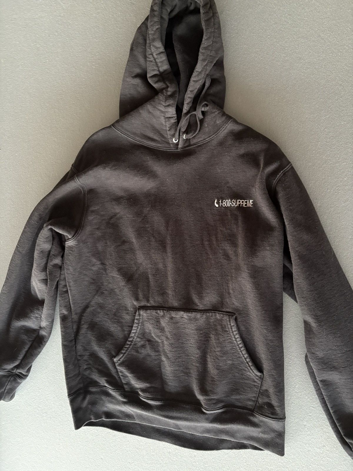 Supreme Supreme 1 800 SUPREME Hoodie Black Grailed