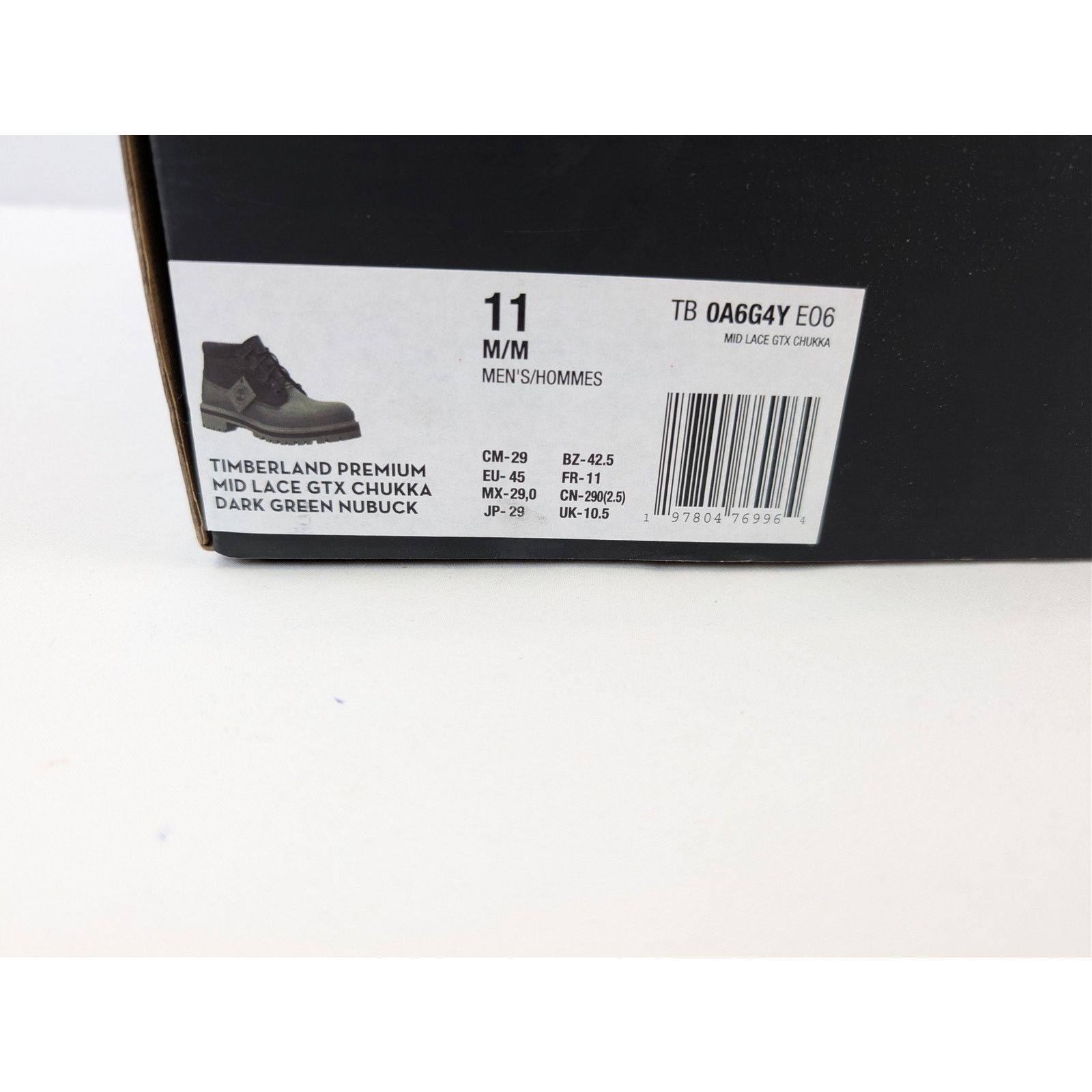 Timberland o1rshd1 Premium Mid Lace Up GTX Chukka Boots in Dark Green Size US 11 / EU 44 - 24 Thumbnail