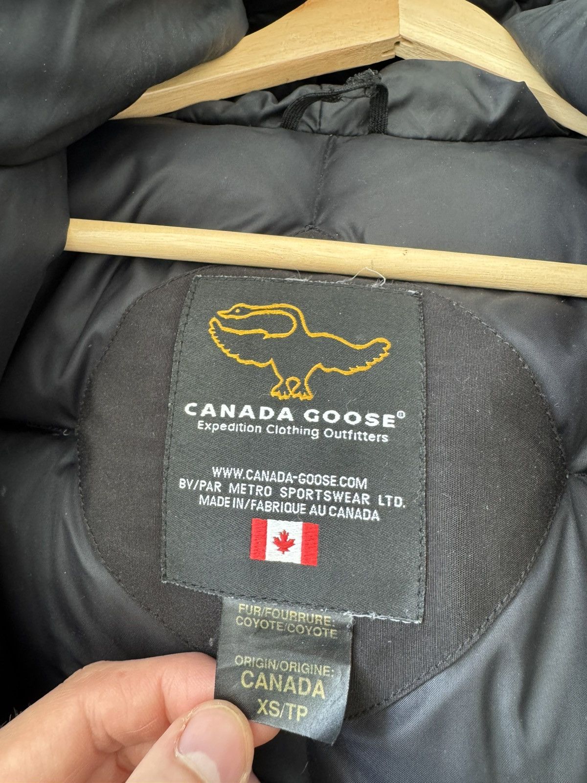 Canada Goose Canada Goose Expedition Black Down Fur Coat Parka Jacket Size US XS / EU 42 / 0 - 3 Thumbnail